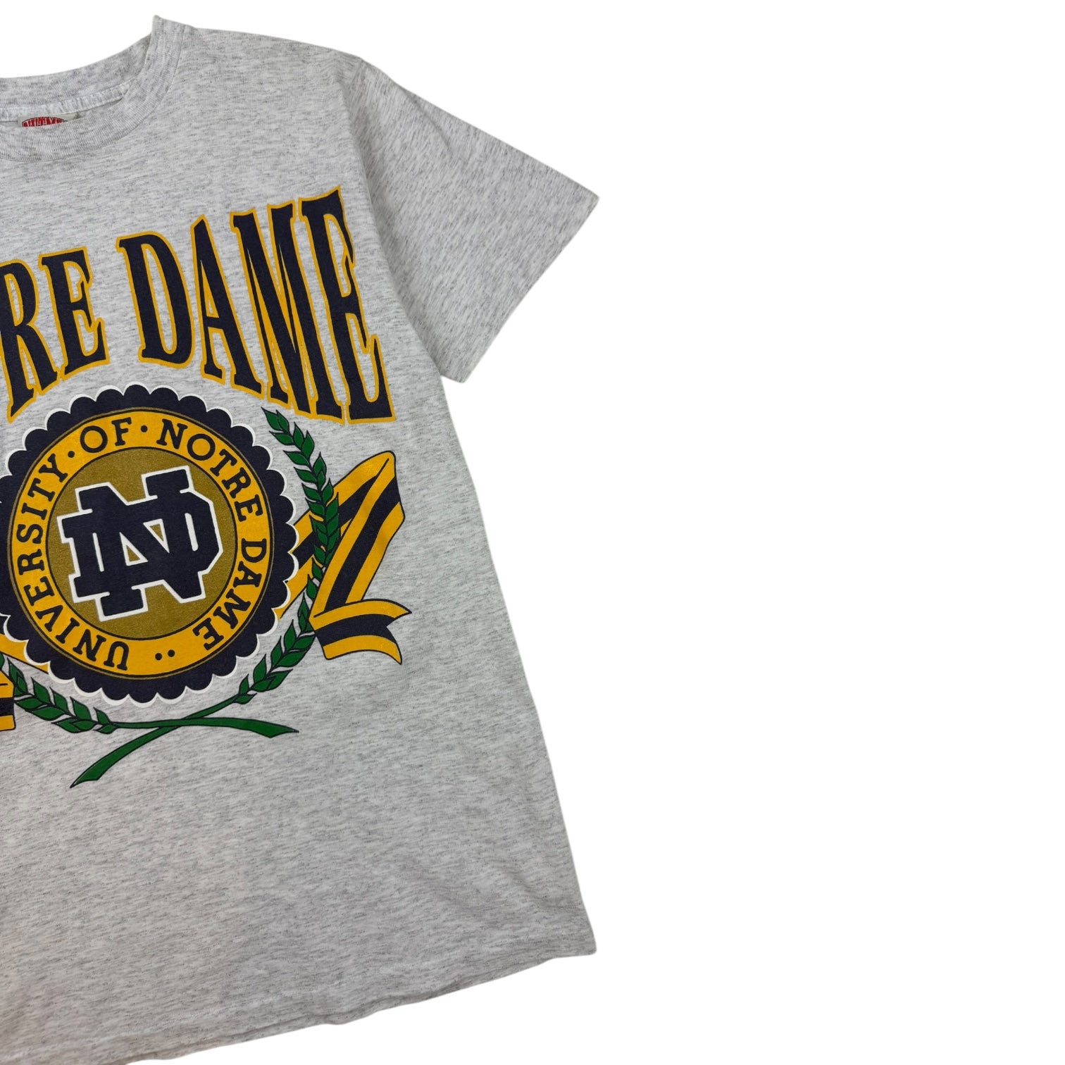 Vintage University Of Notre Dame T-Shirt Grey