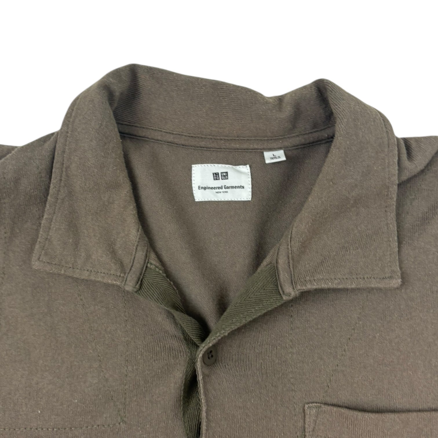 Engineered Garments x Uniqlo Oversized Polo T-Shirt Olive