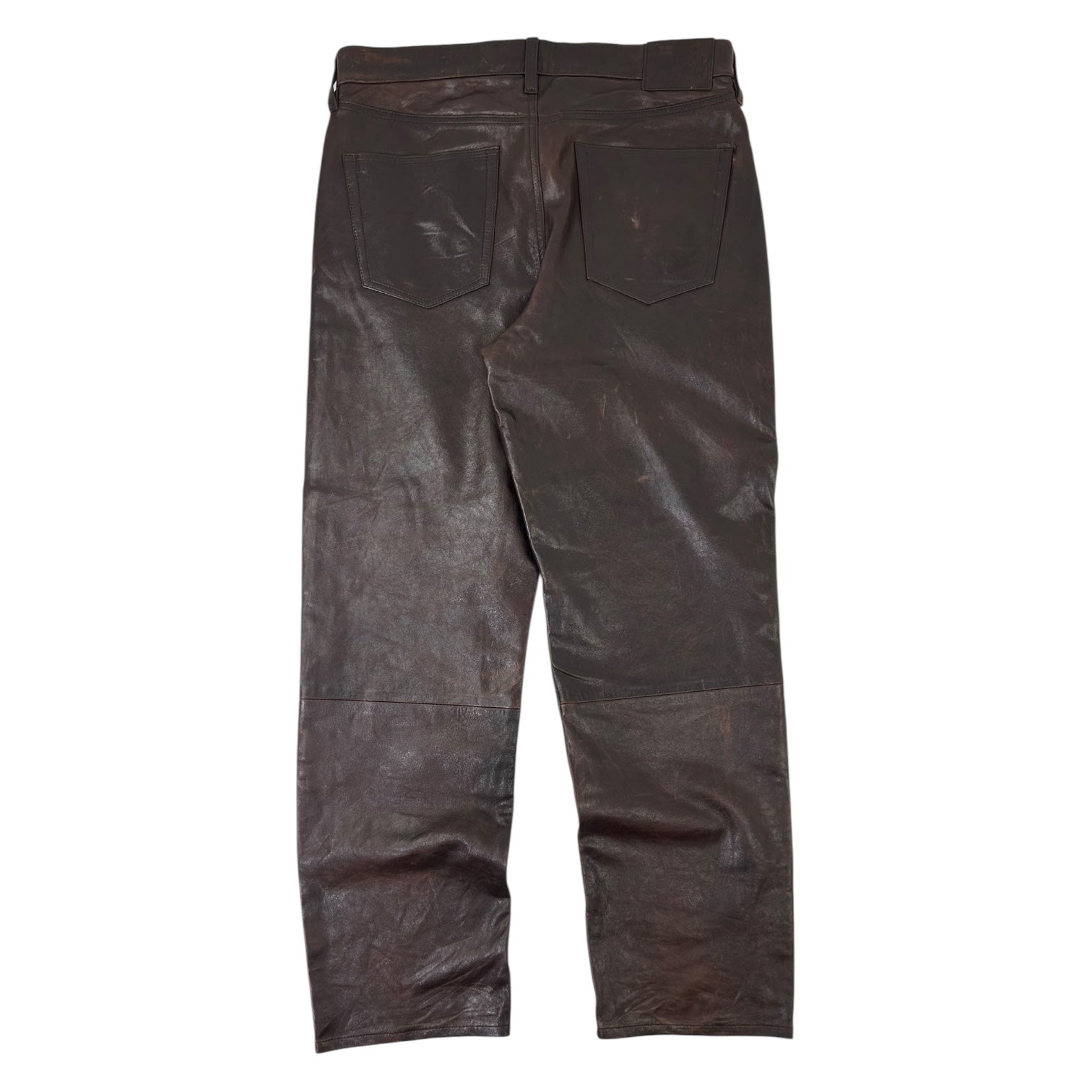 Stussy New Classic Leather Pants Brown
