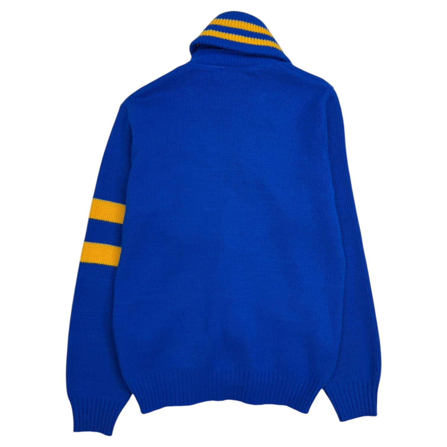 Vintage Collegiate Cardigan Blue/Yellow