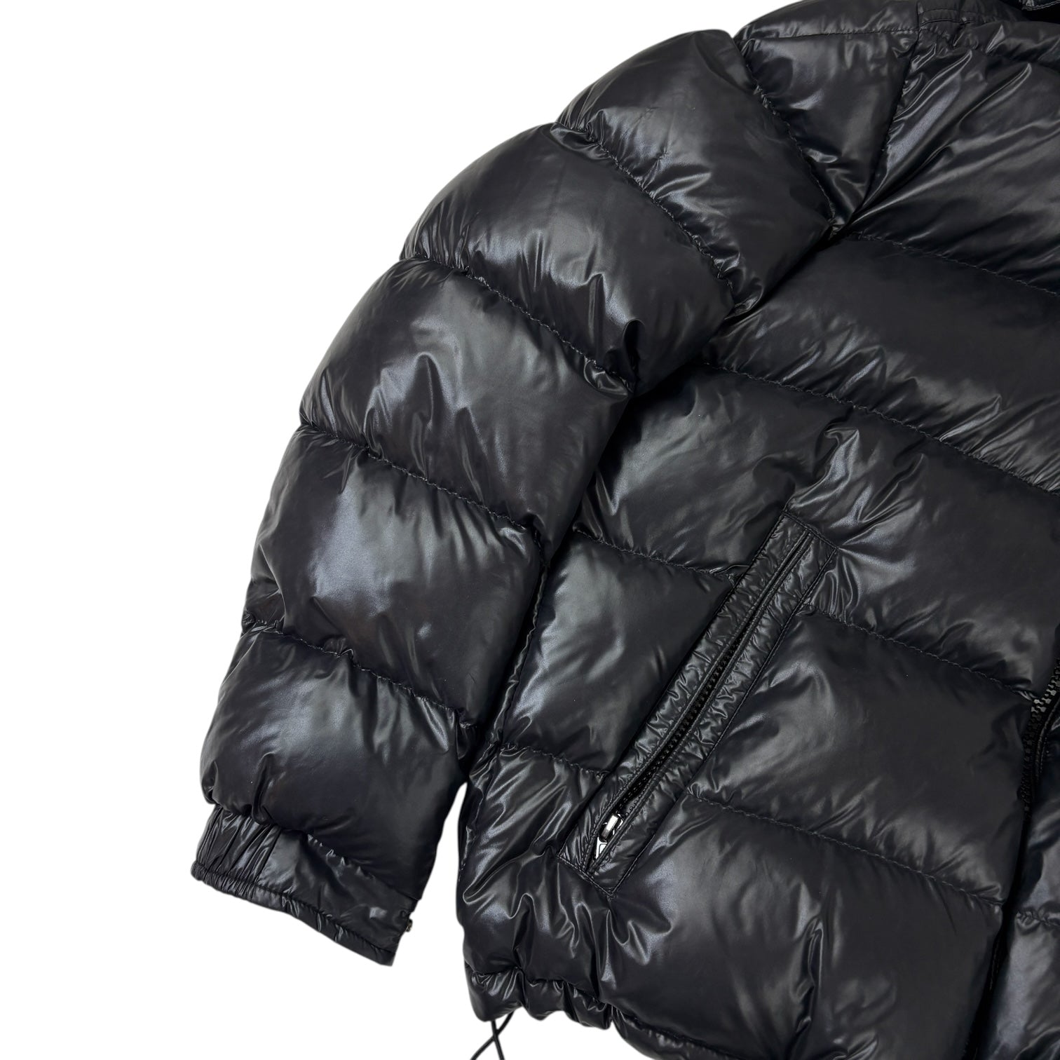 Moncler Maya Hooded Down Jacket Black