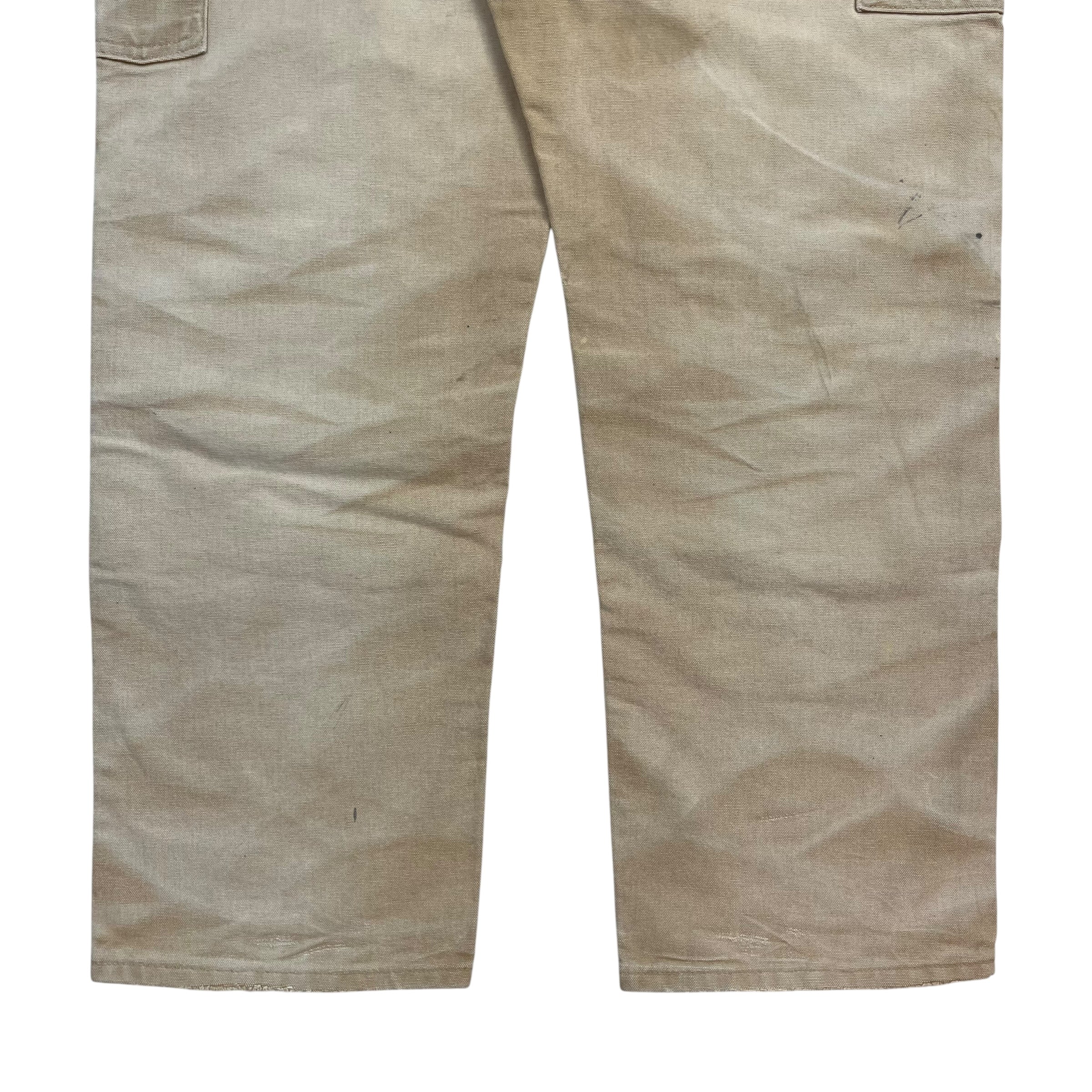 Vintage Carhartt Double Knee Work Pants Faded Tan
