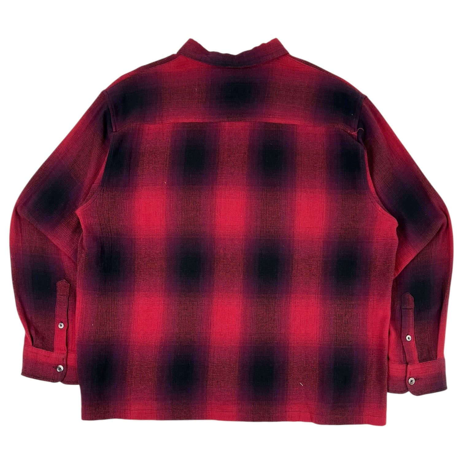 Stussy Loose Weave Plaid Shirt Red/Black