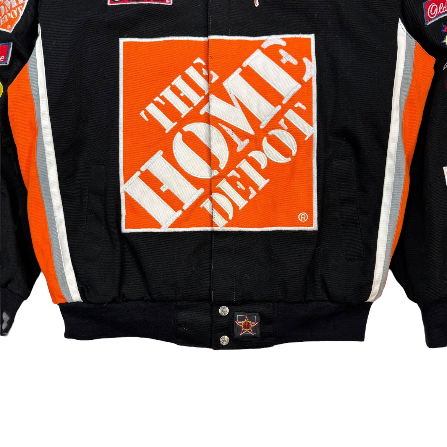Vintage Jeff Hamilton Tony Stewart Racing Jacket Black/Orange