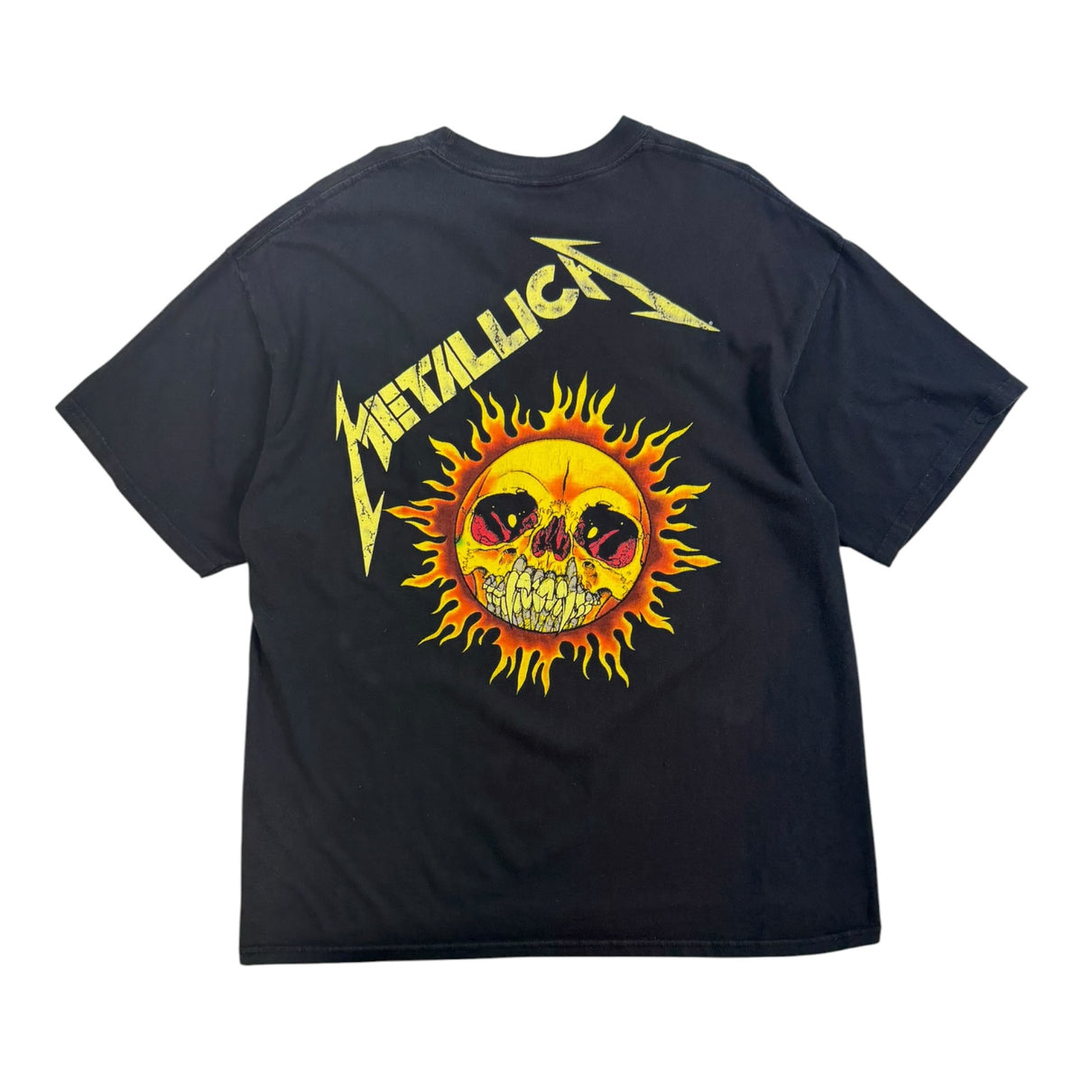 Vintage 1994 Metallica Flaming Skull T-Shirt Black