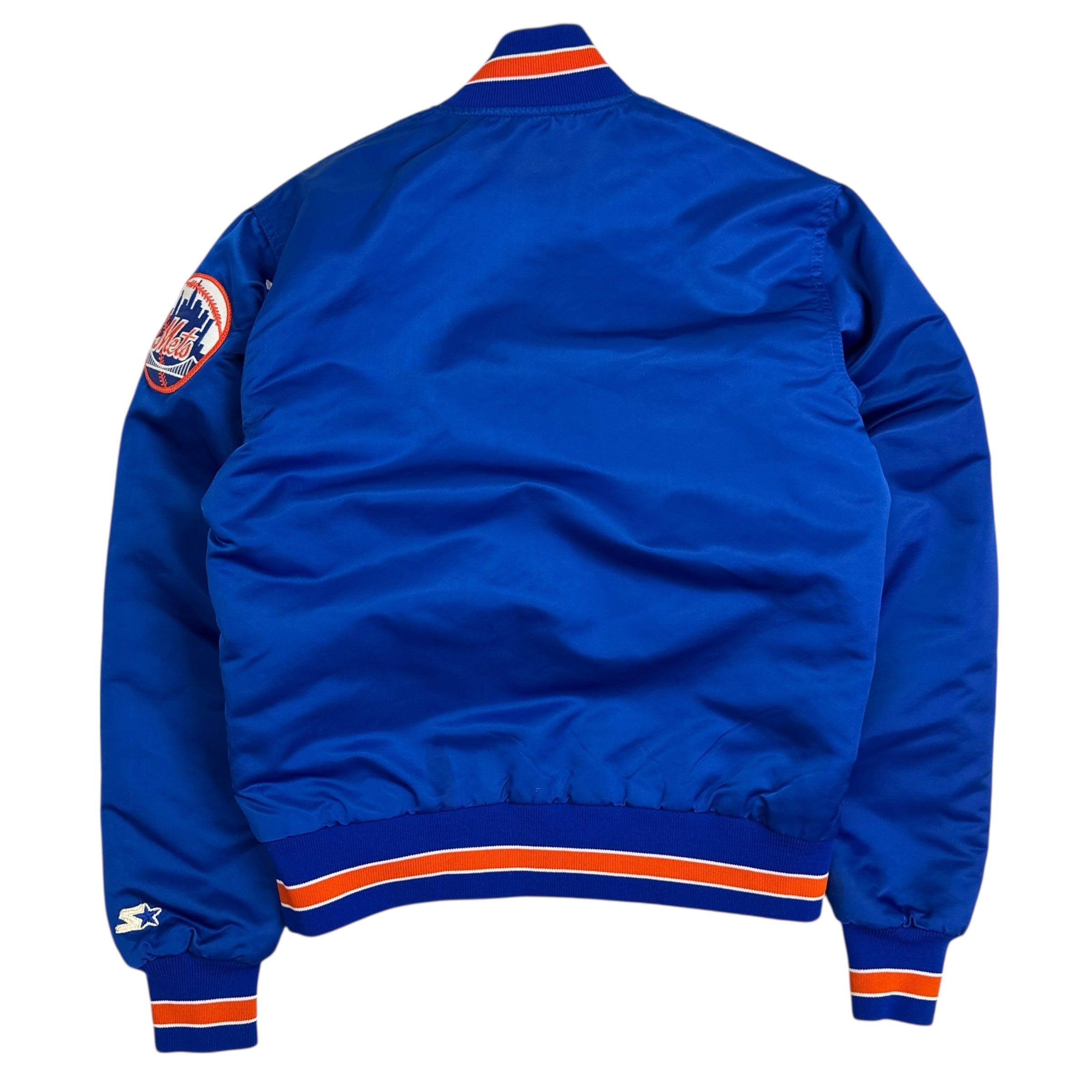 Vintage Starter New York Mets Satin Varsity Jacket Blue