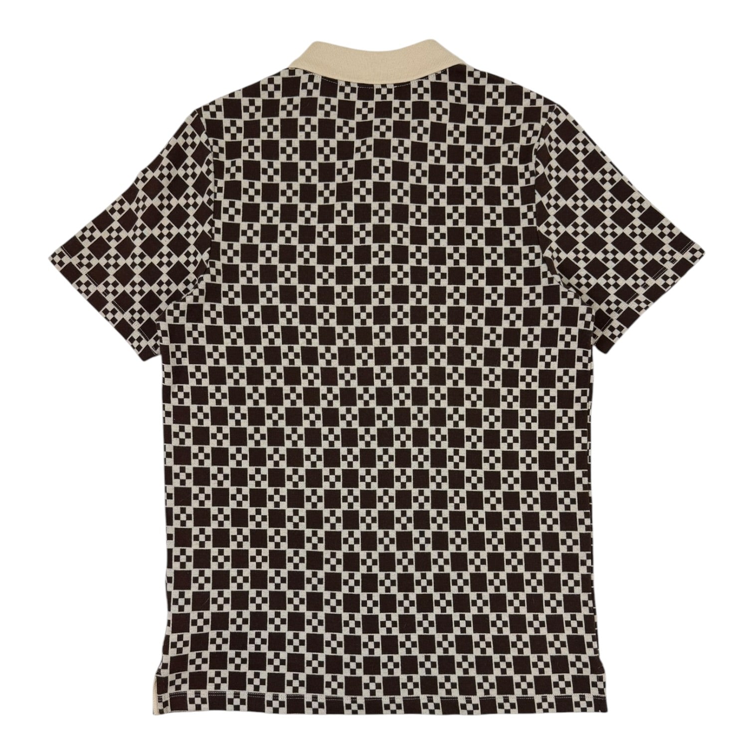 Sandro Jacquard Polo Shirt Brown