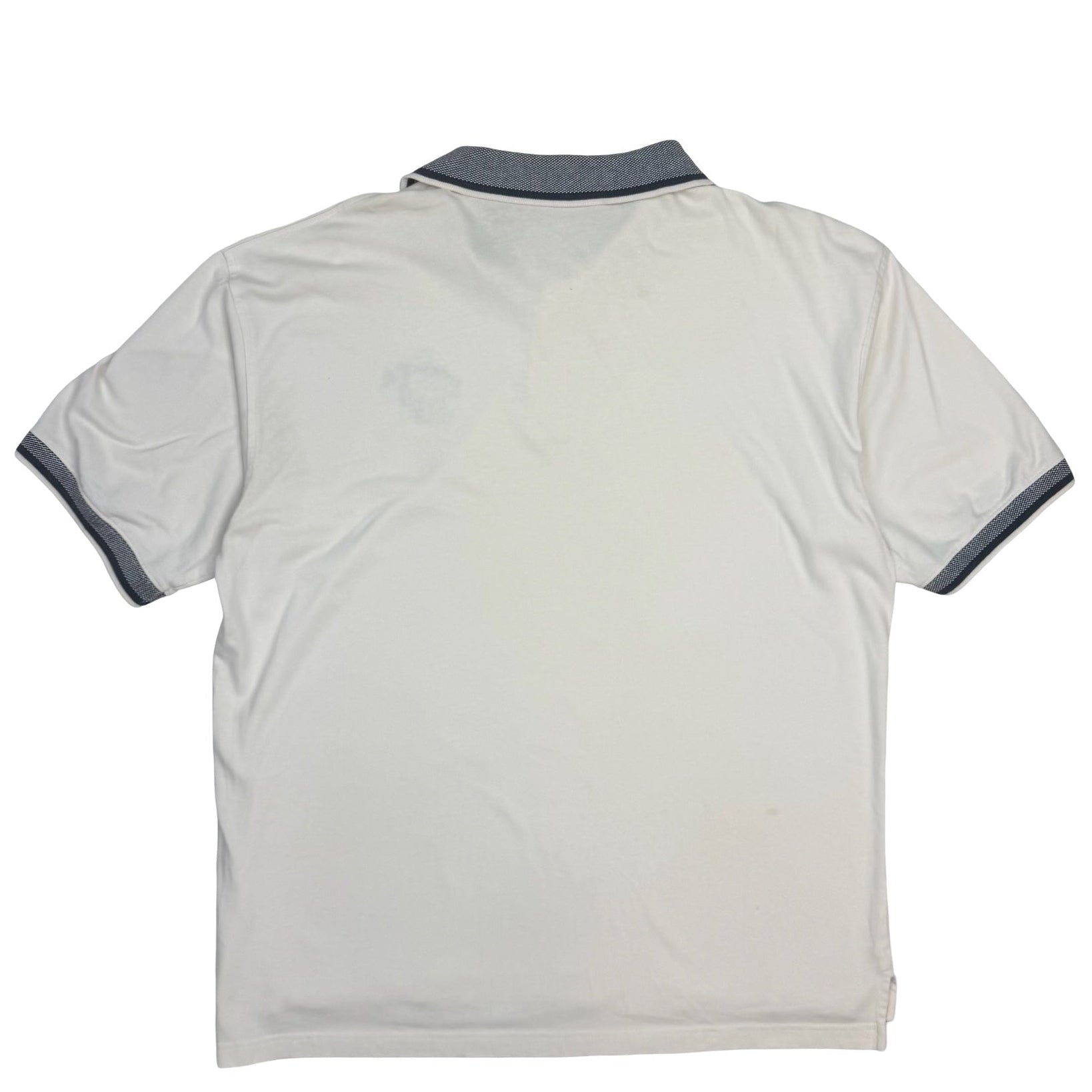 Vintage Warner Bros Taz Tasmanian Devil Embroidered Golf Polo White
