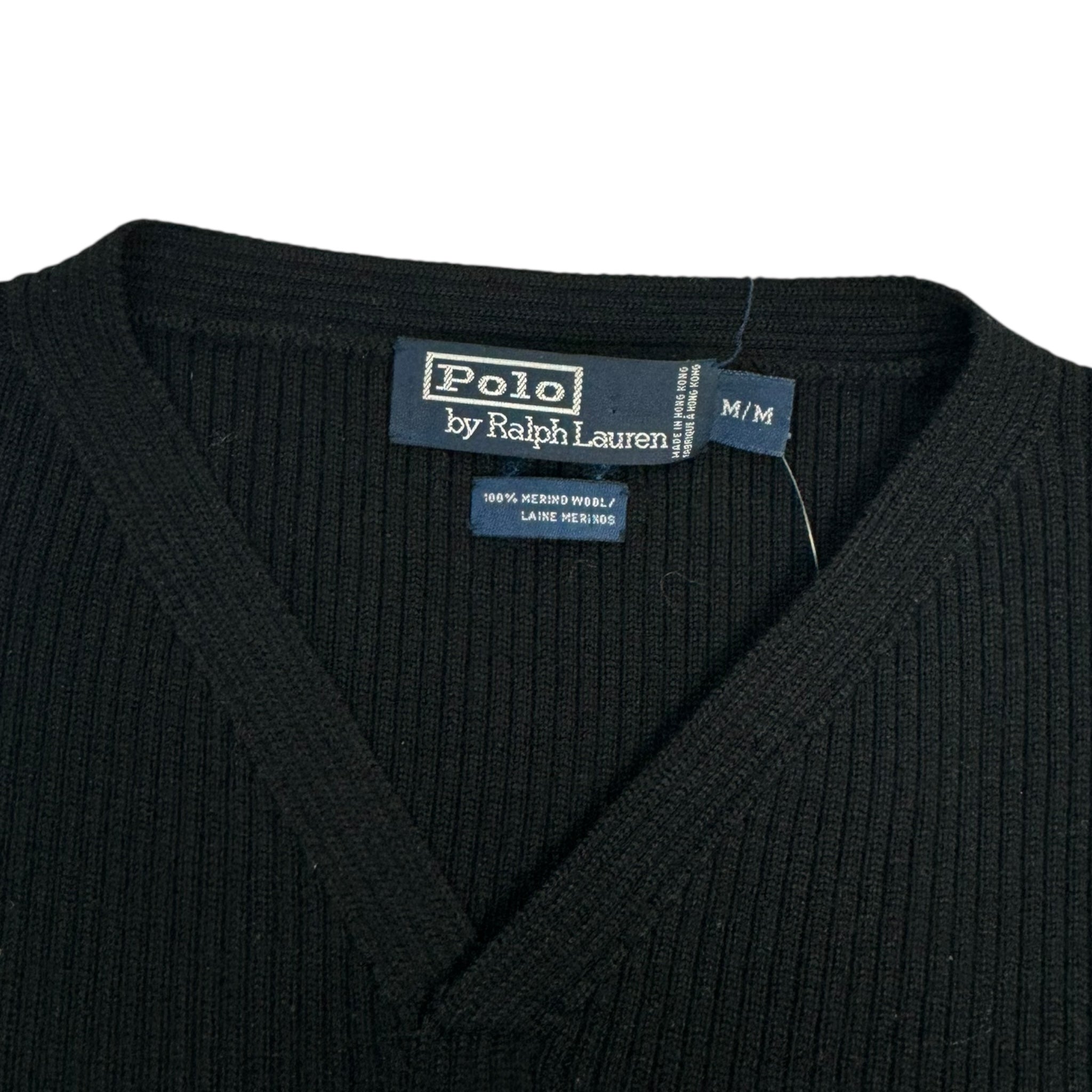 Vintage Polo Ralph Lauren Merino Wool V-Neck Sweater