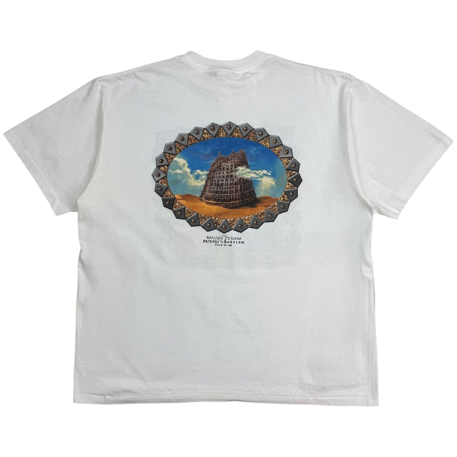 1998 Rolling Stones Bridges To Babylon Tee White