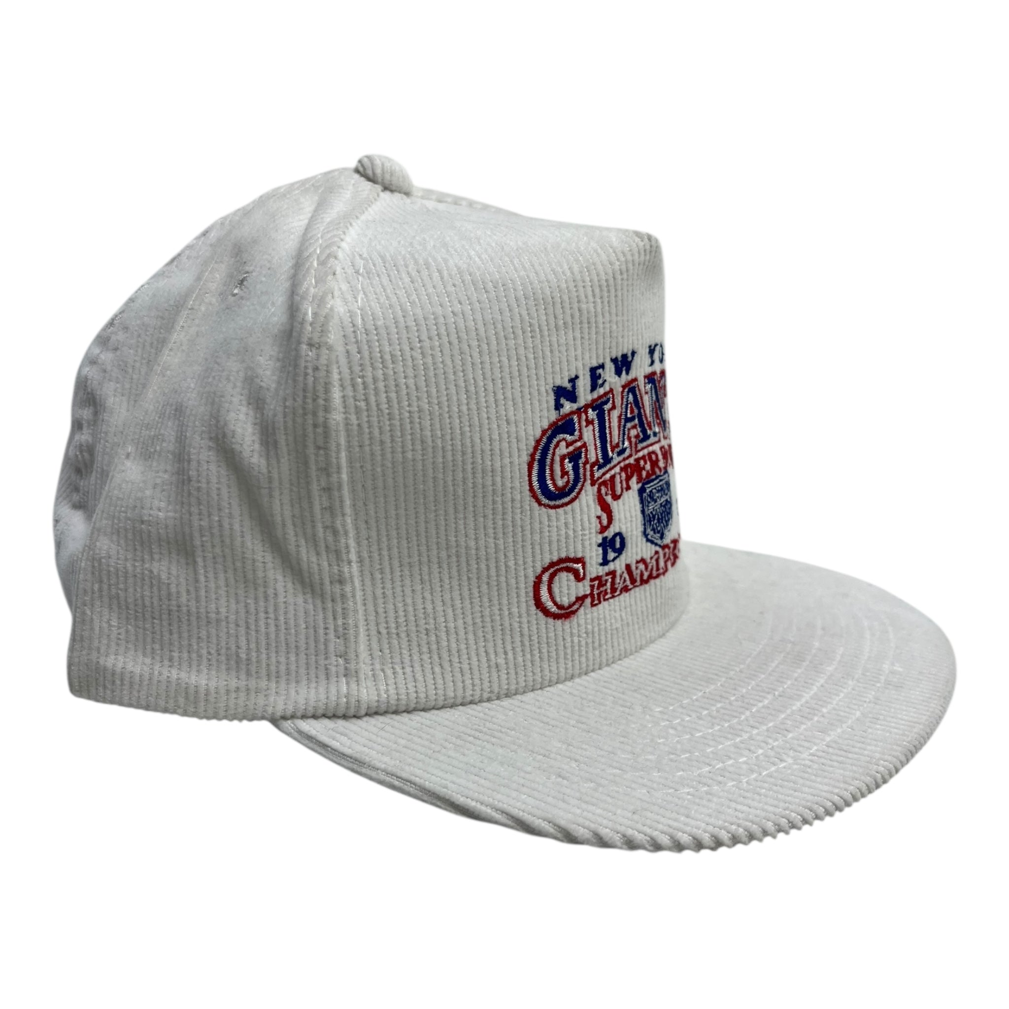 1990 New York Giants Super Bowl Champions Corduroy Ted Fletcher Hat