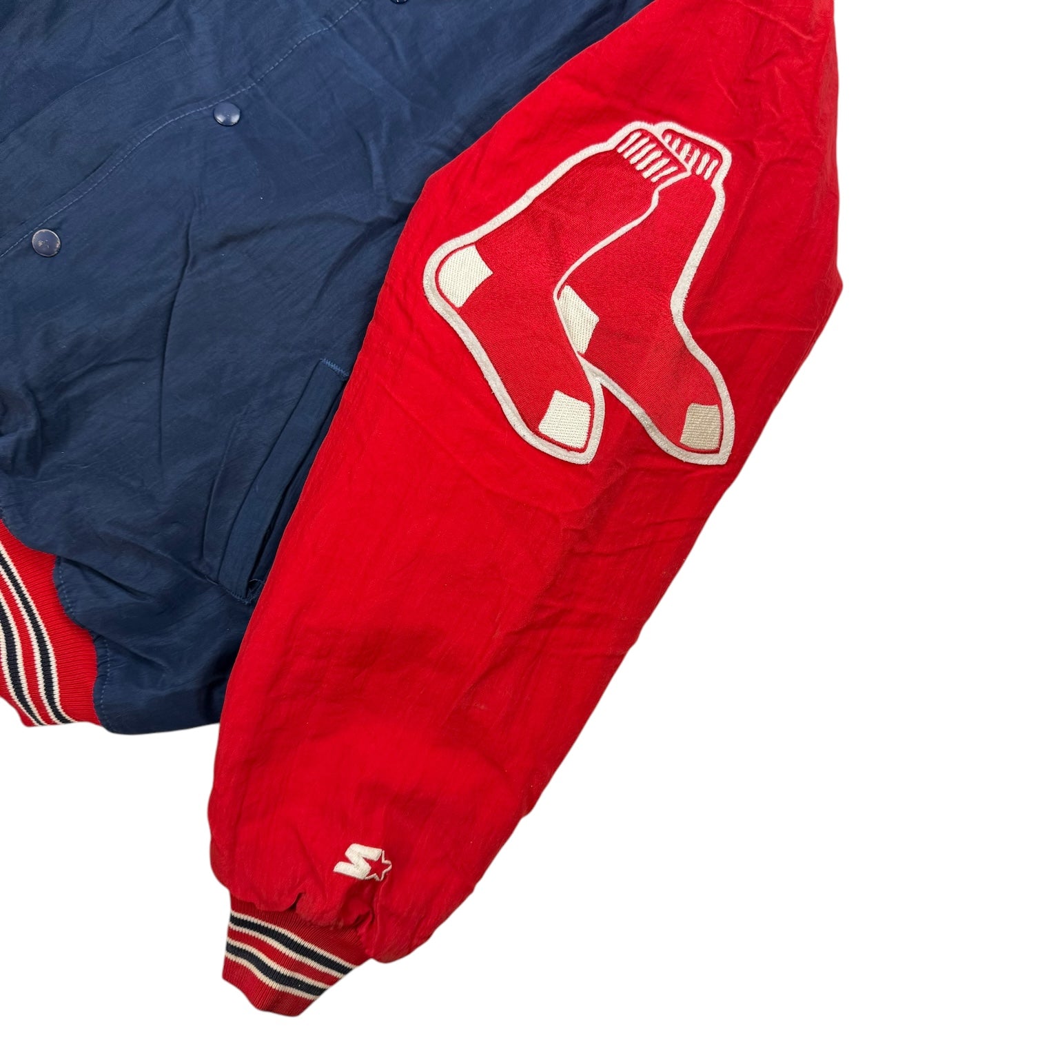 Vintage Starter Diamond Collection Boston Red Sox Training Jacket Blue/Red