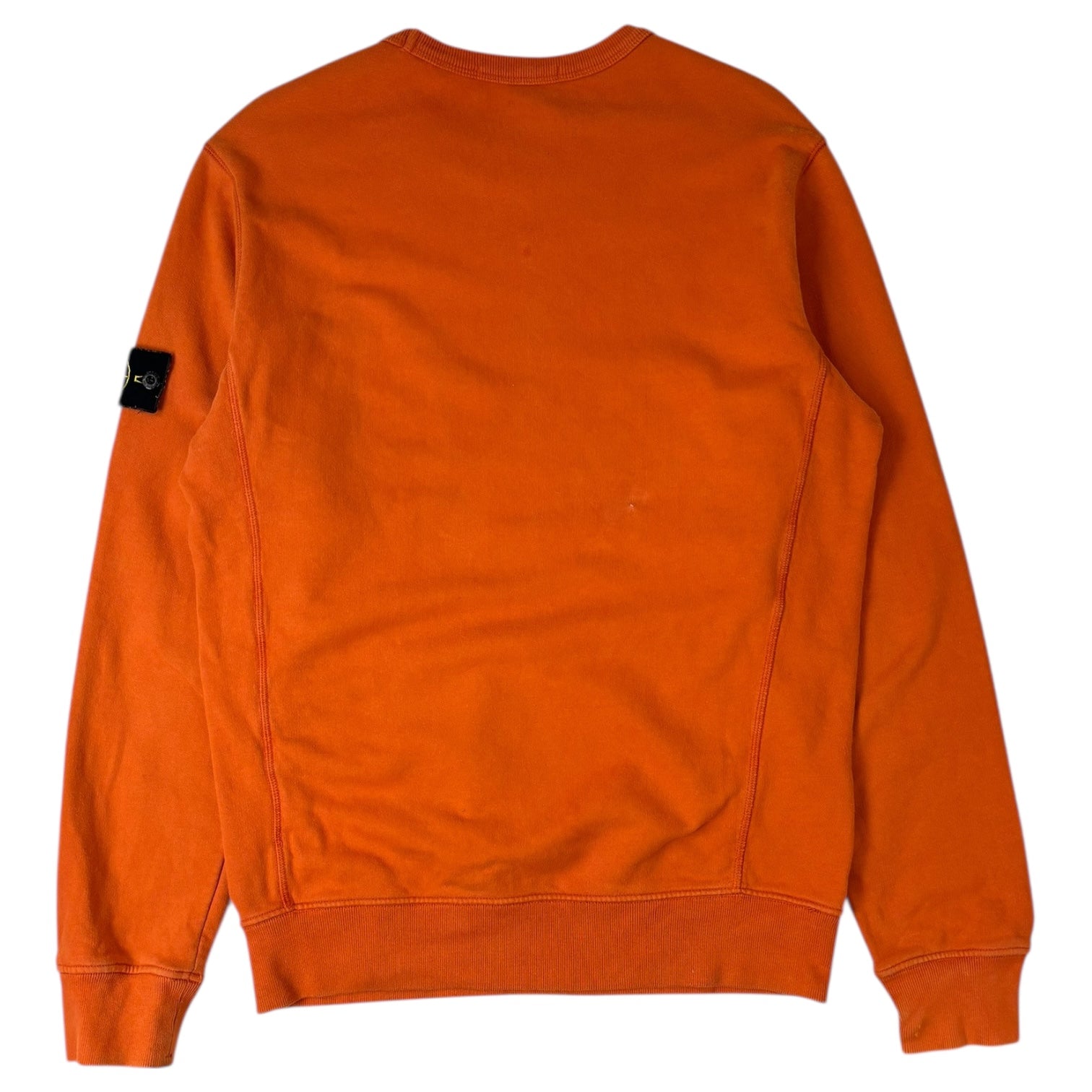 Stone Island Patch Logo Crewneck Orange