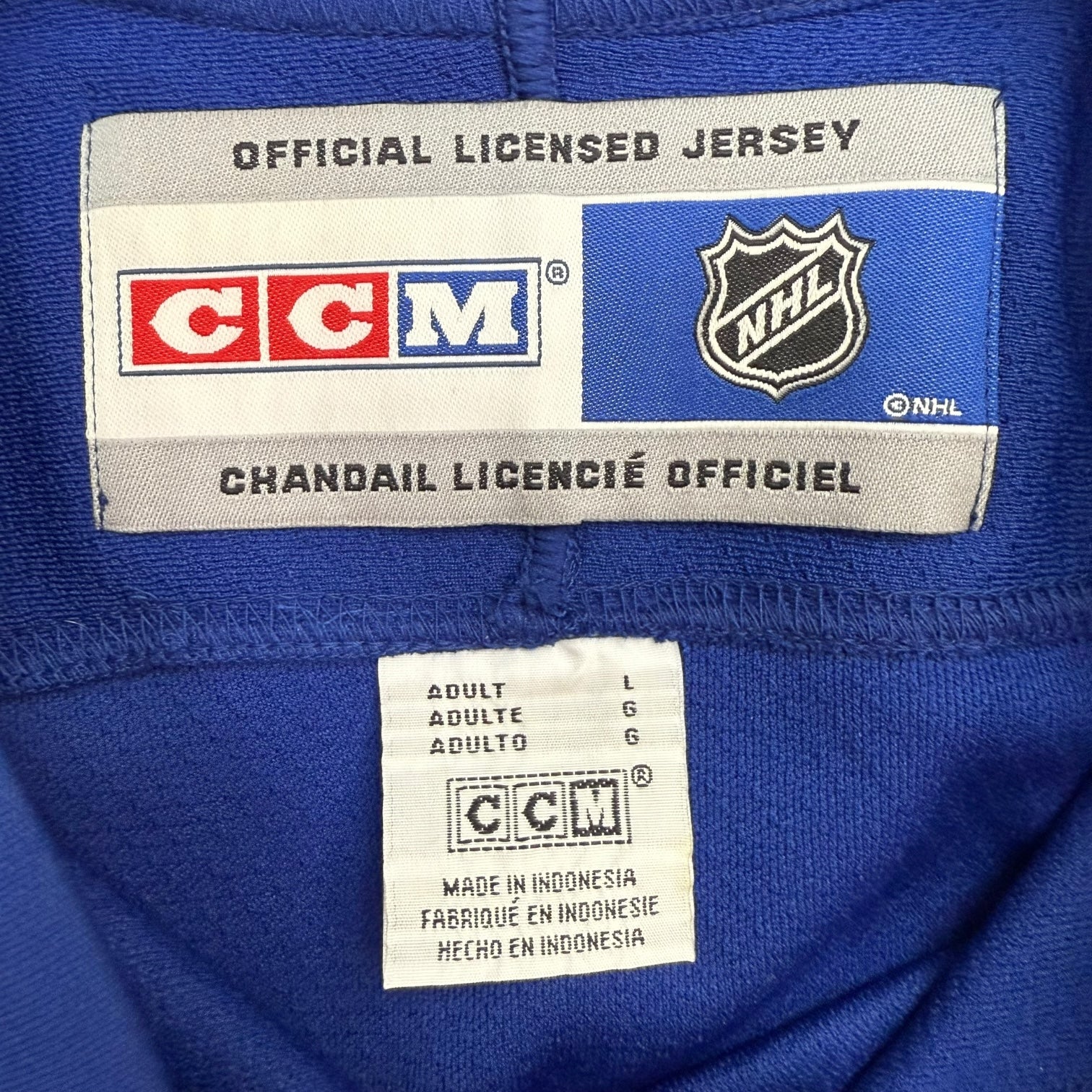 Vintage CCM Toronto Maple Leafs Home Jersey Blue