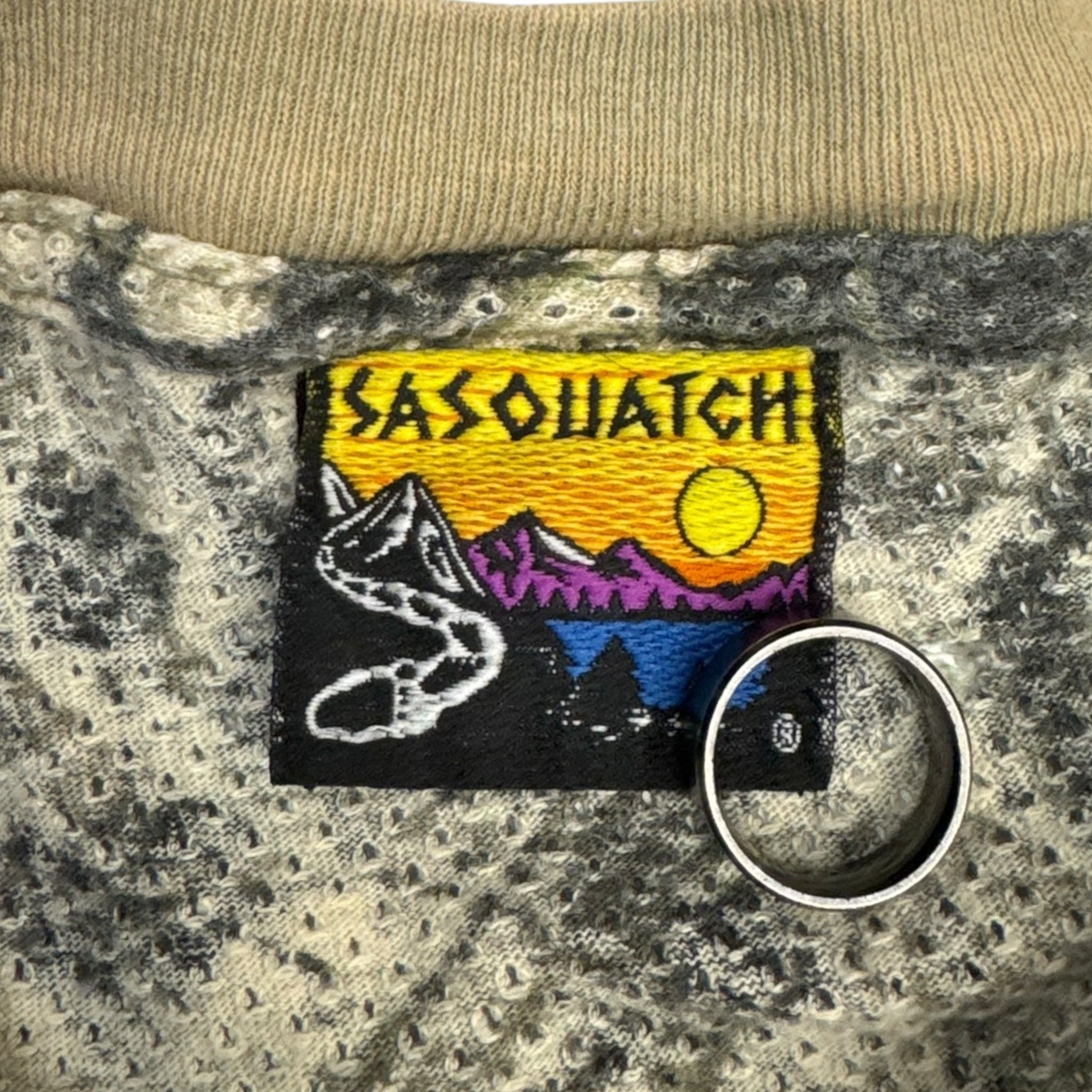 Vintage Sasquatch Camo Thermal Longsleeve Shirt
