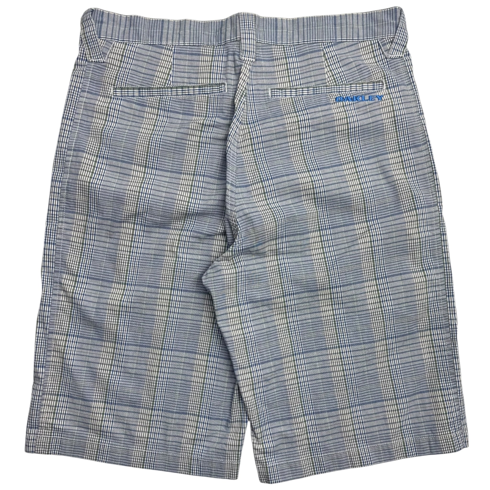 Y2K Oakley Blue Plaid Shorts