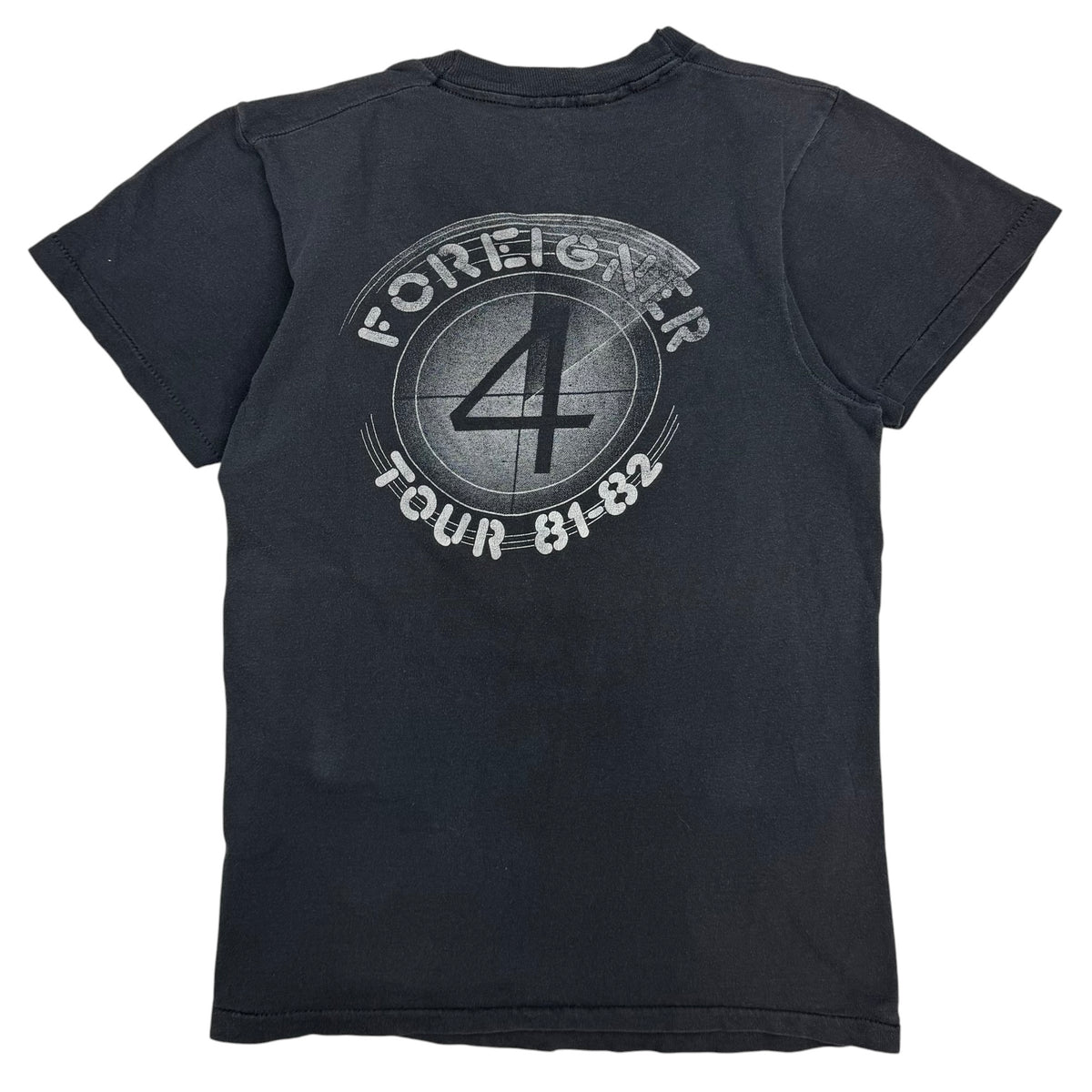 (W) 1981 Foreigner 4 World Tour Tee Black