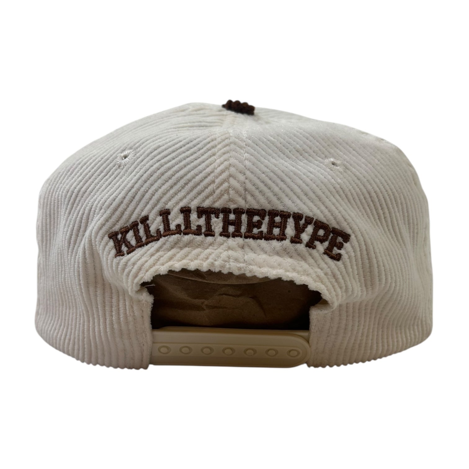 Kill The Hype LA Dodgers Corduroy SnapBack Hat Cream/Brown