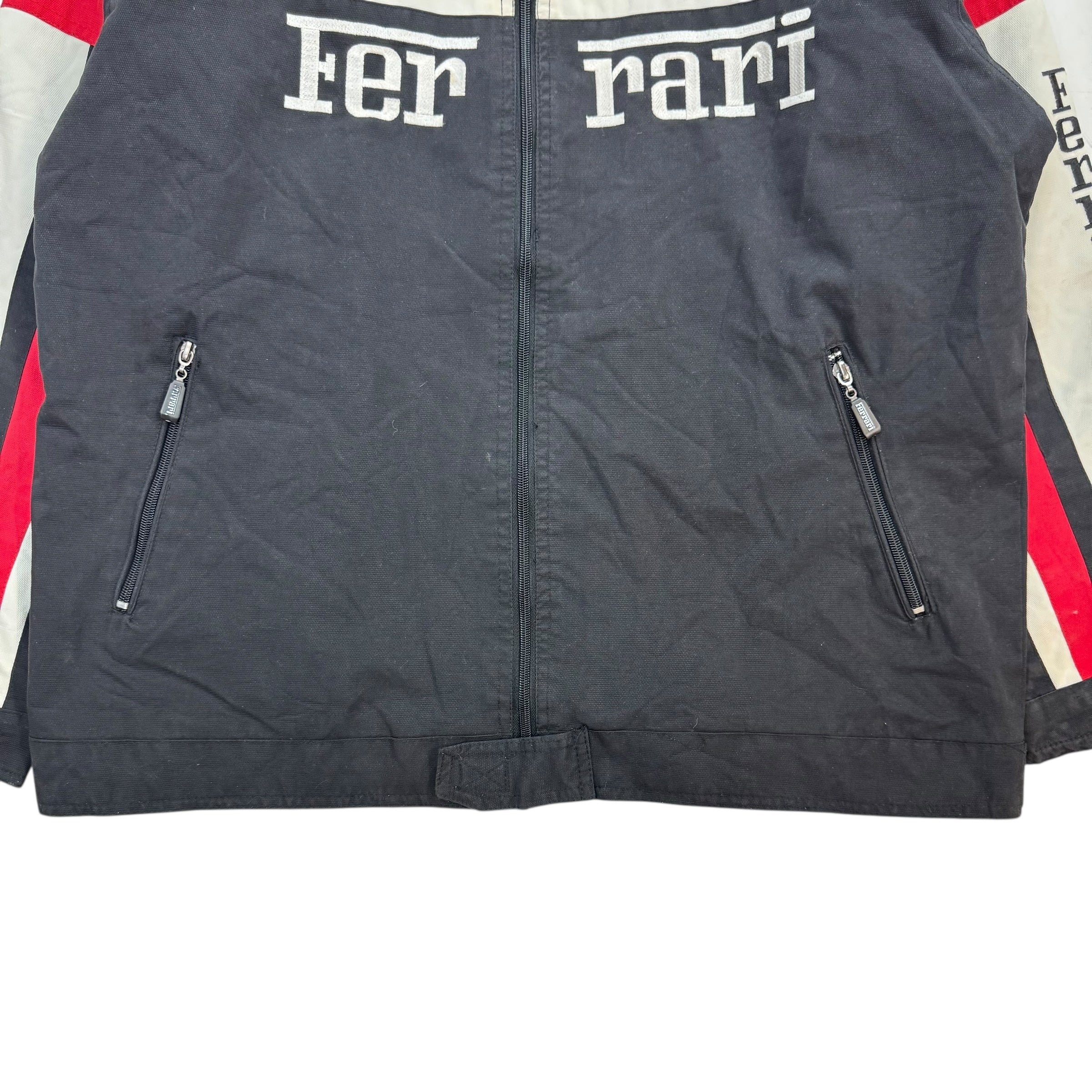 Vintage Ferrari Michael Schumacher Racing Jacket Black Red White