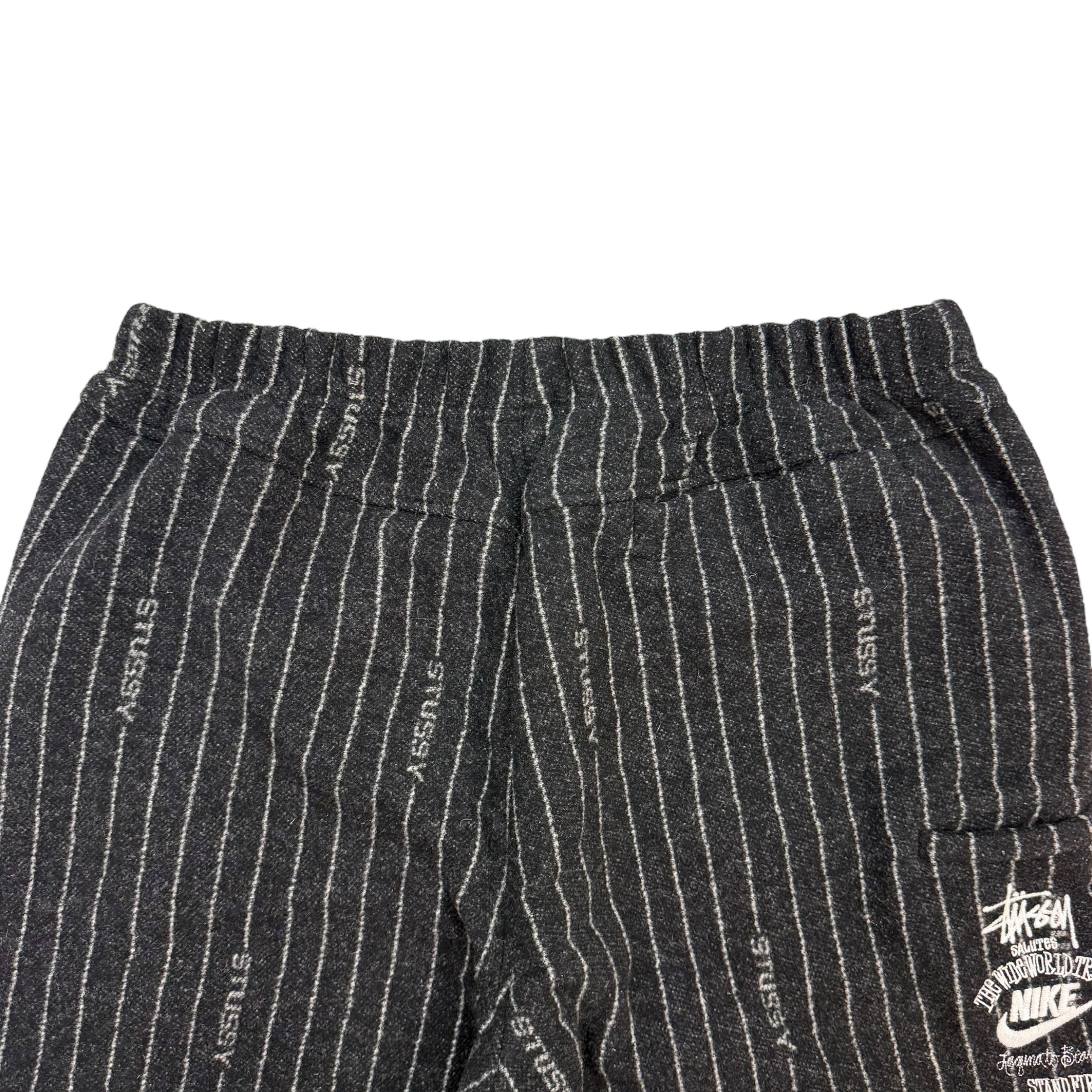 Nike x Stussy Striped Wool Pants Black/White