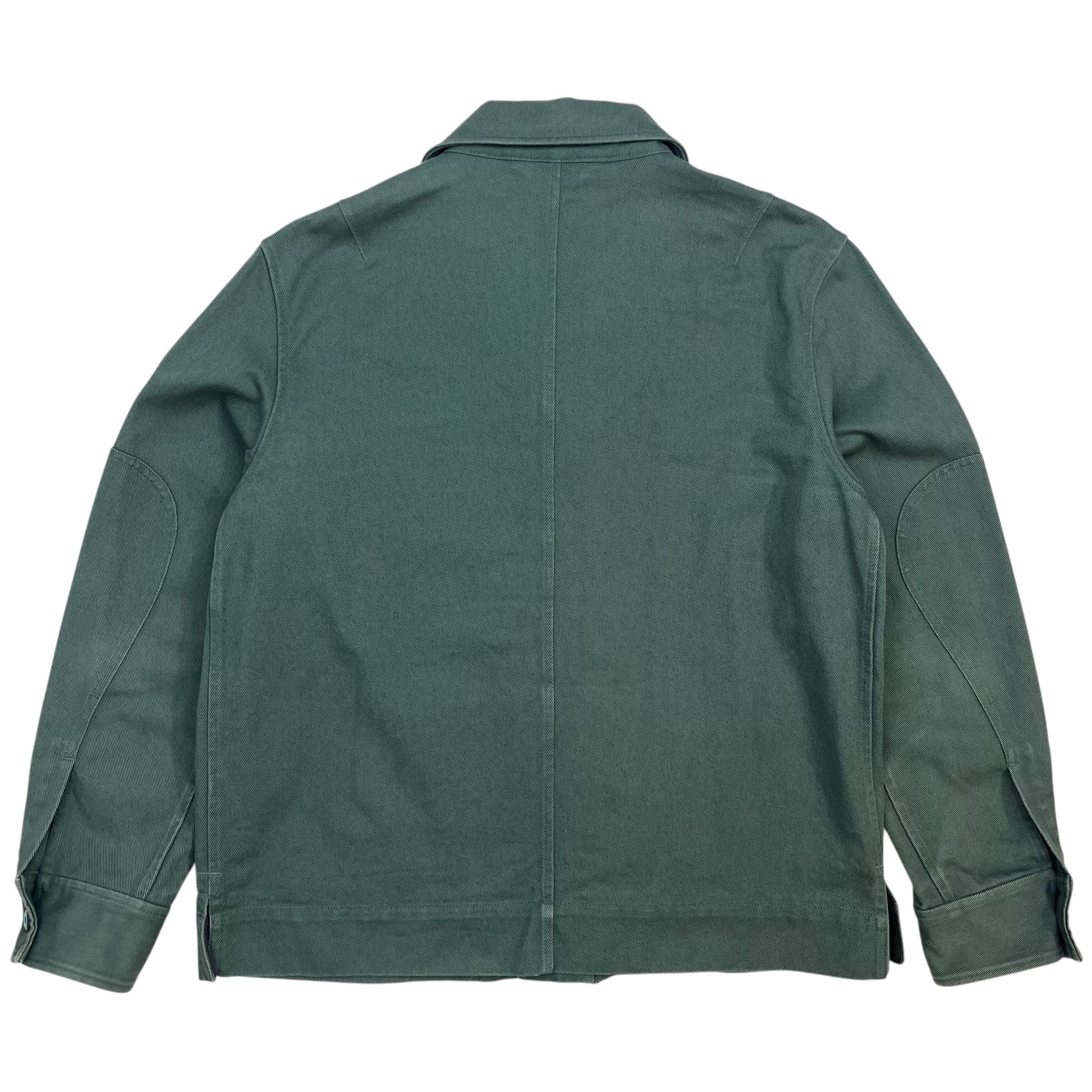 Acne Studios Button Down Twill Overshirt Dark Green