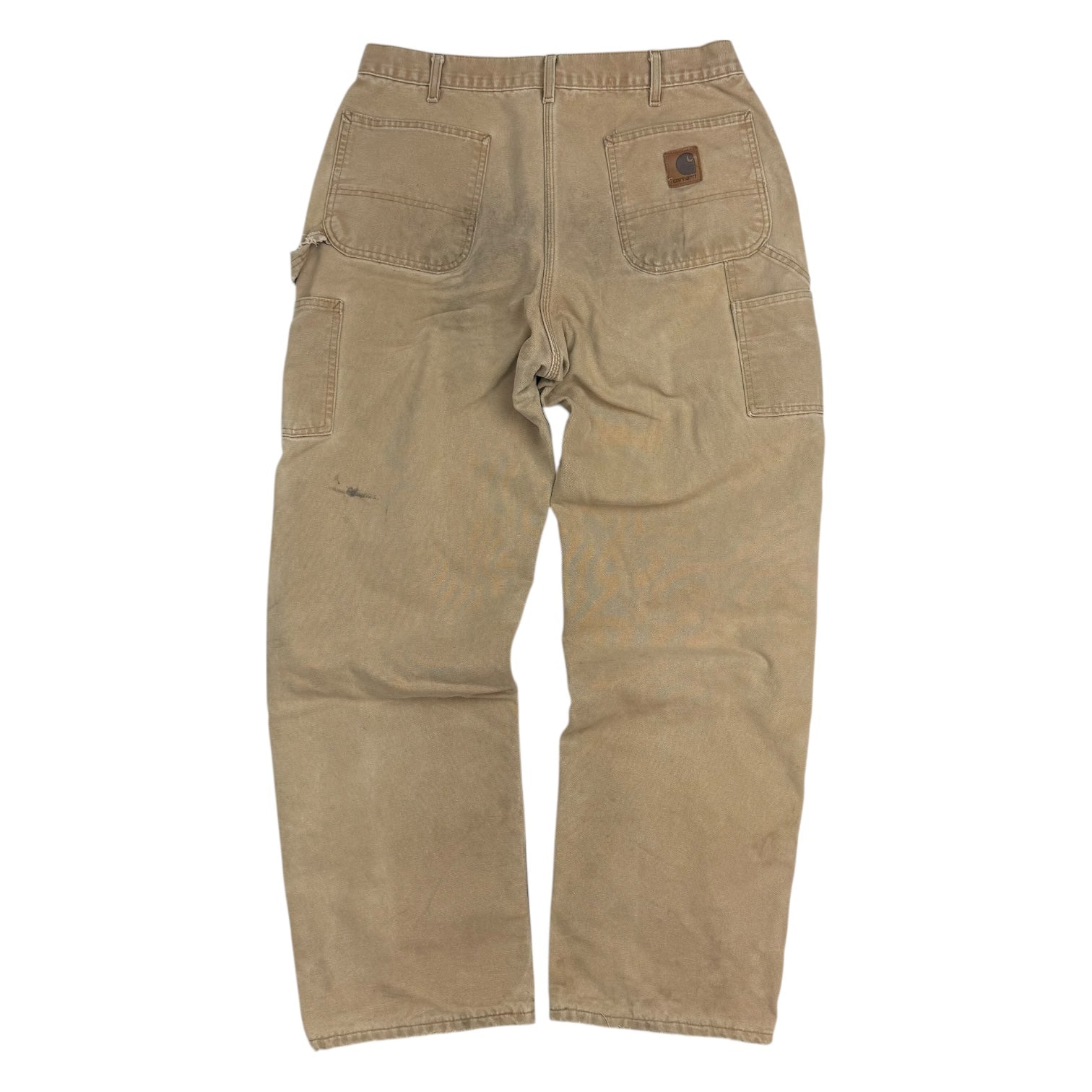 Vintage Carhartt Double Knee Blanket Lined Pants Tan