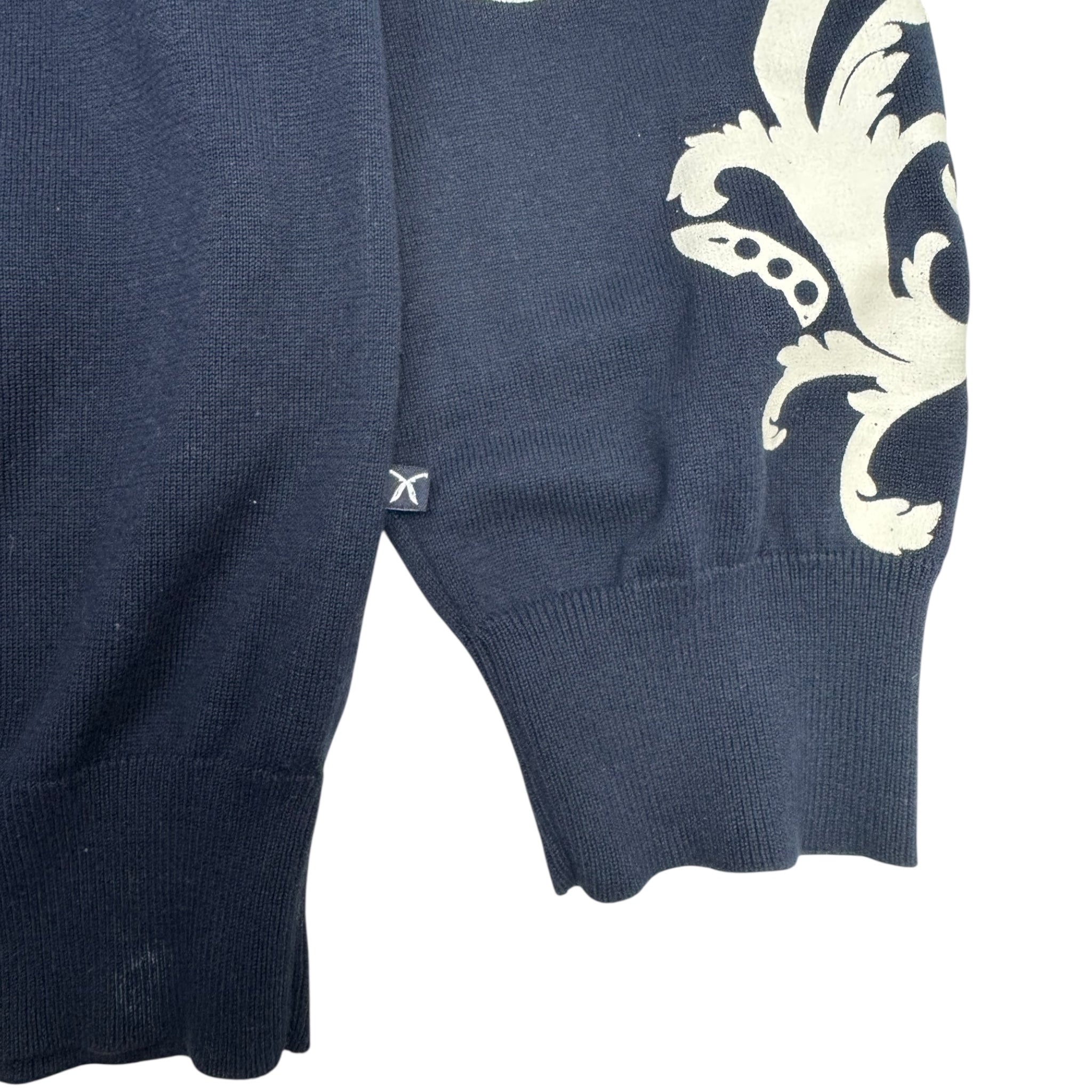 Y2K Artful Dodger Embroidered Knit Sweater