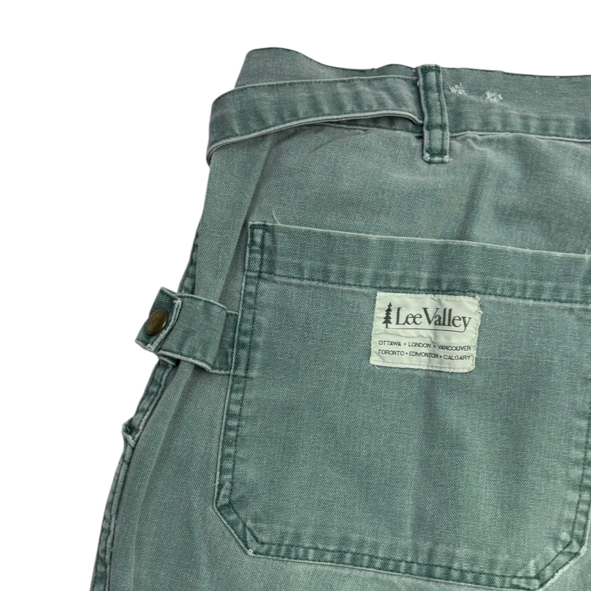 Vintage Lee Valley Canadian Hike Bottoms Washed Teal