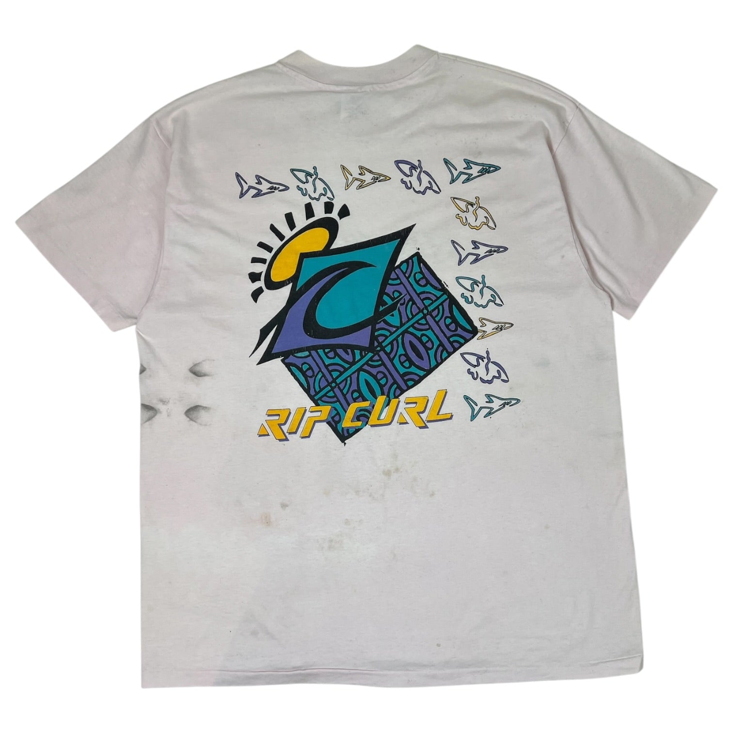 Vintage Rip Curl “Fade out Icon” T-Shirt White