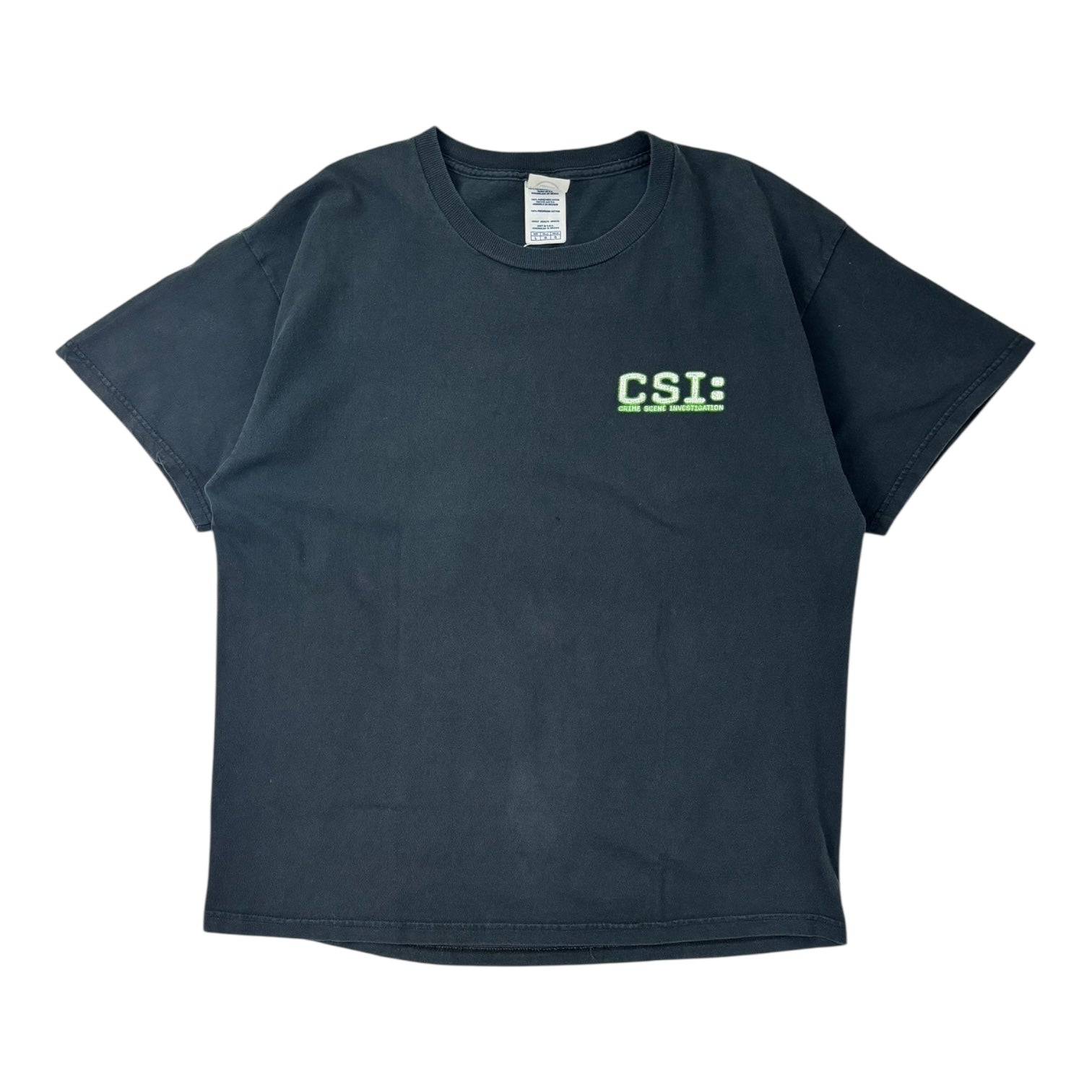 Vintage 2001 CSI “There’s Always A Clue” Promo T-Shirt Black