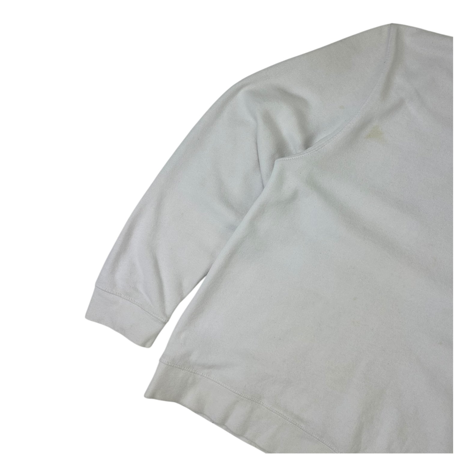 Stussy Basic Stock Logo Crewneck White