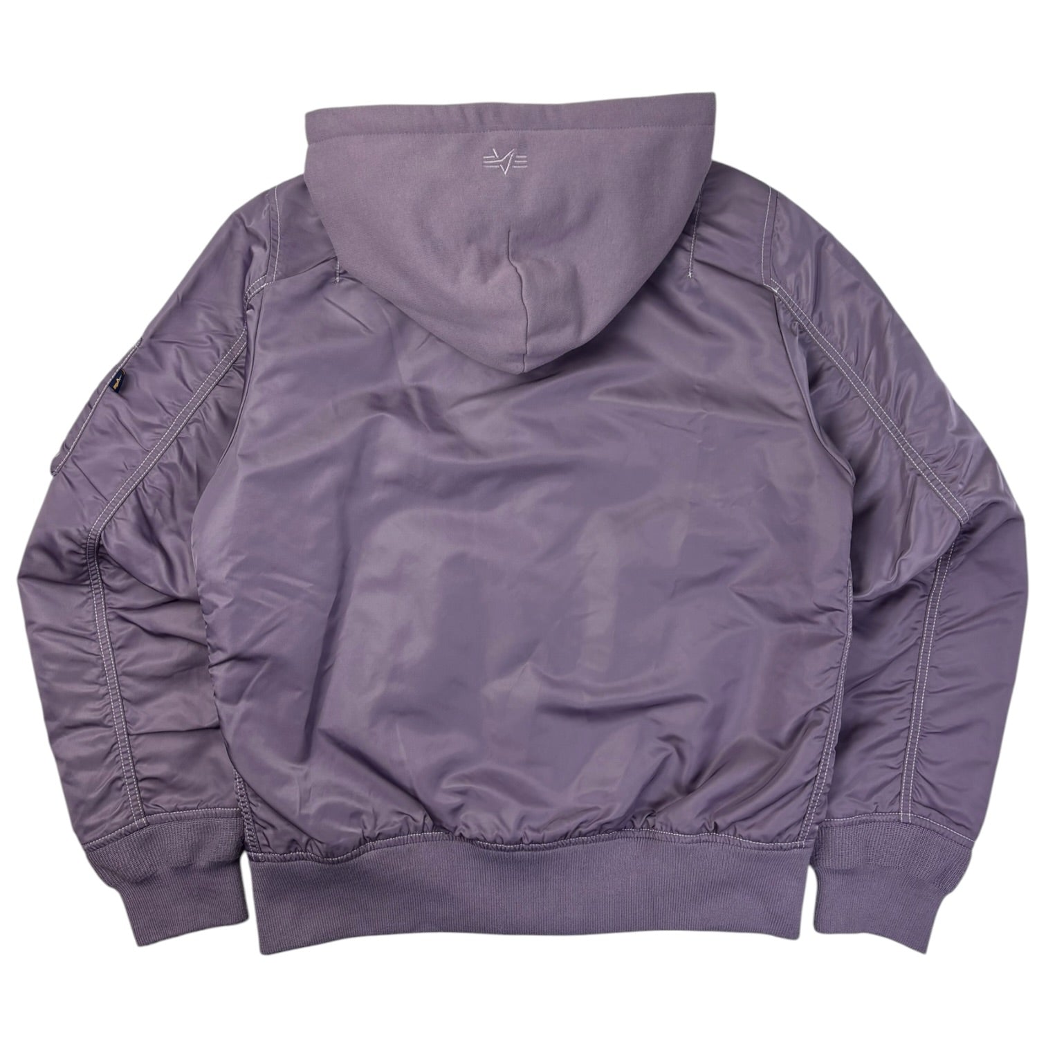 (W) Alpha Industries Hooded Flight Bomber Jacket Lavender