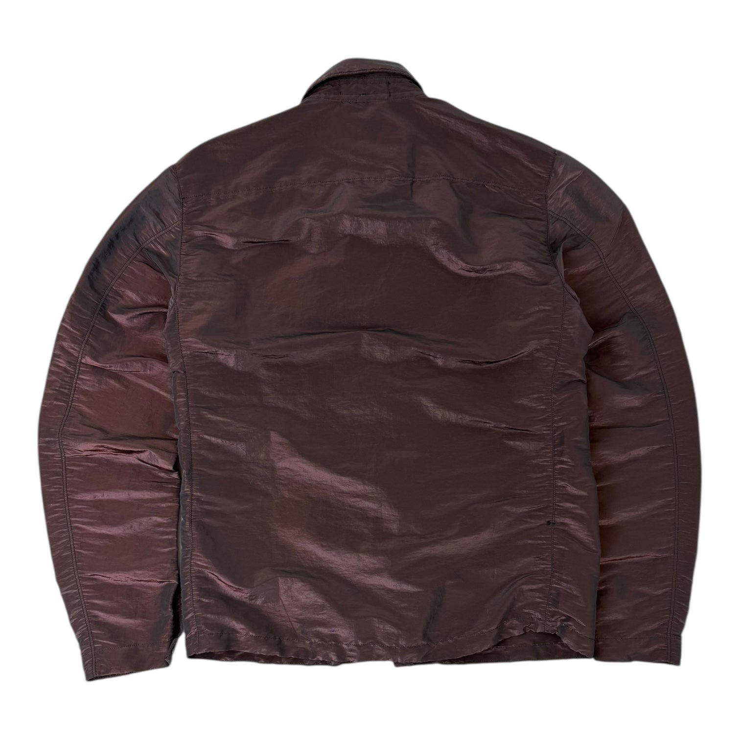 Stone Island Nylon Metal Weft Overshirt Burgandy