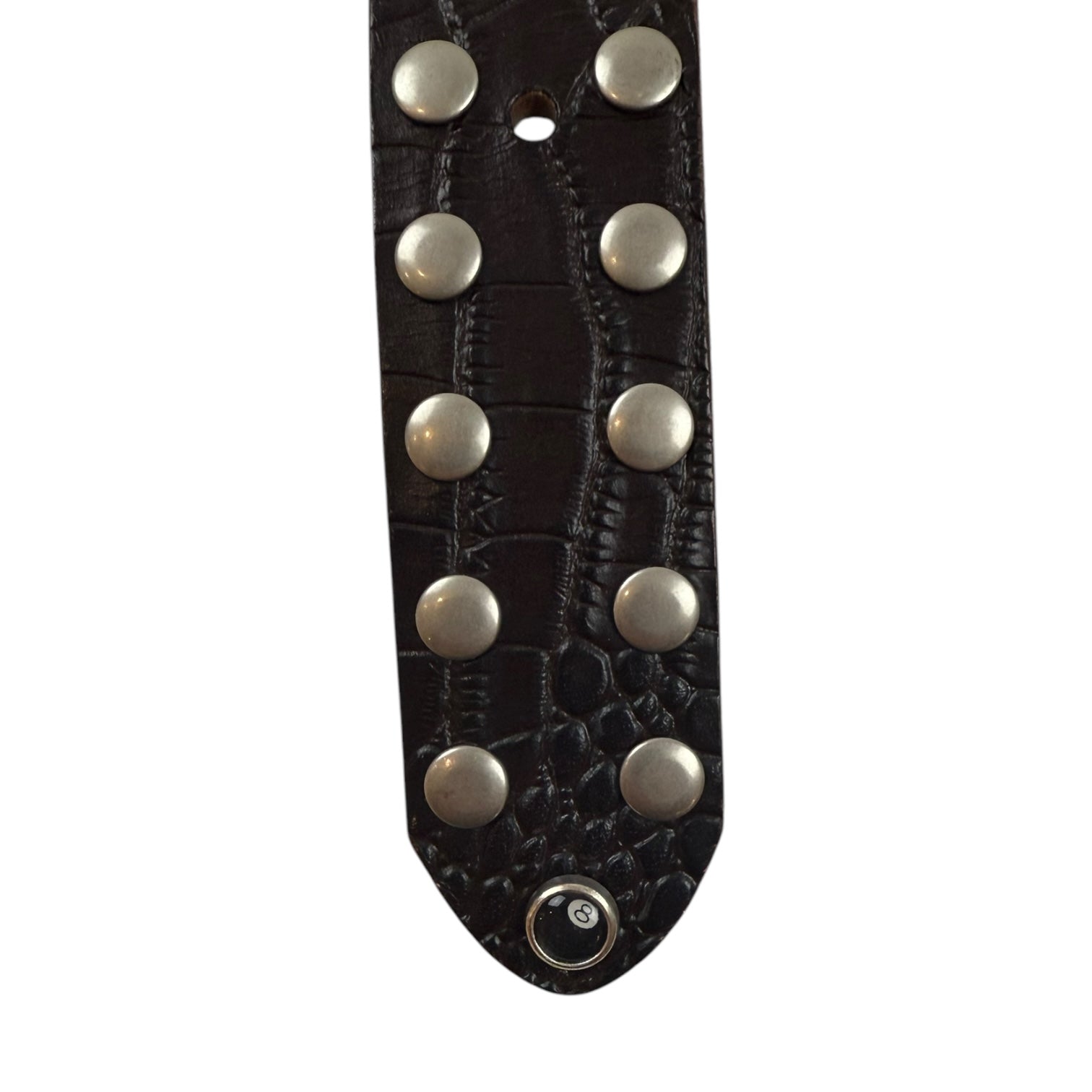 Stüssy 8 Ball Studded Belt Brown