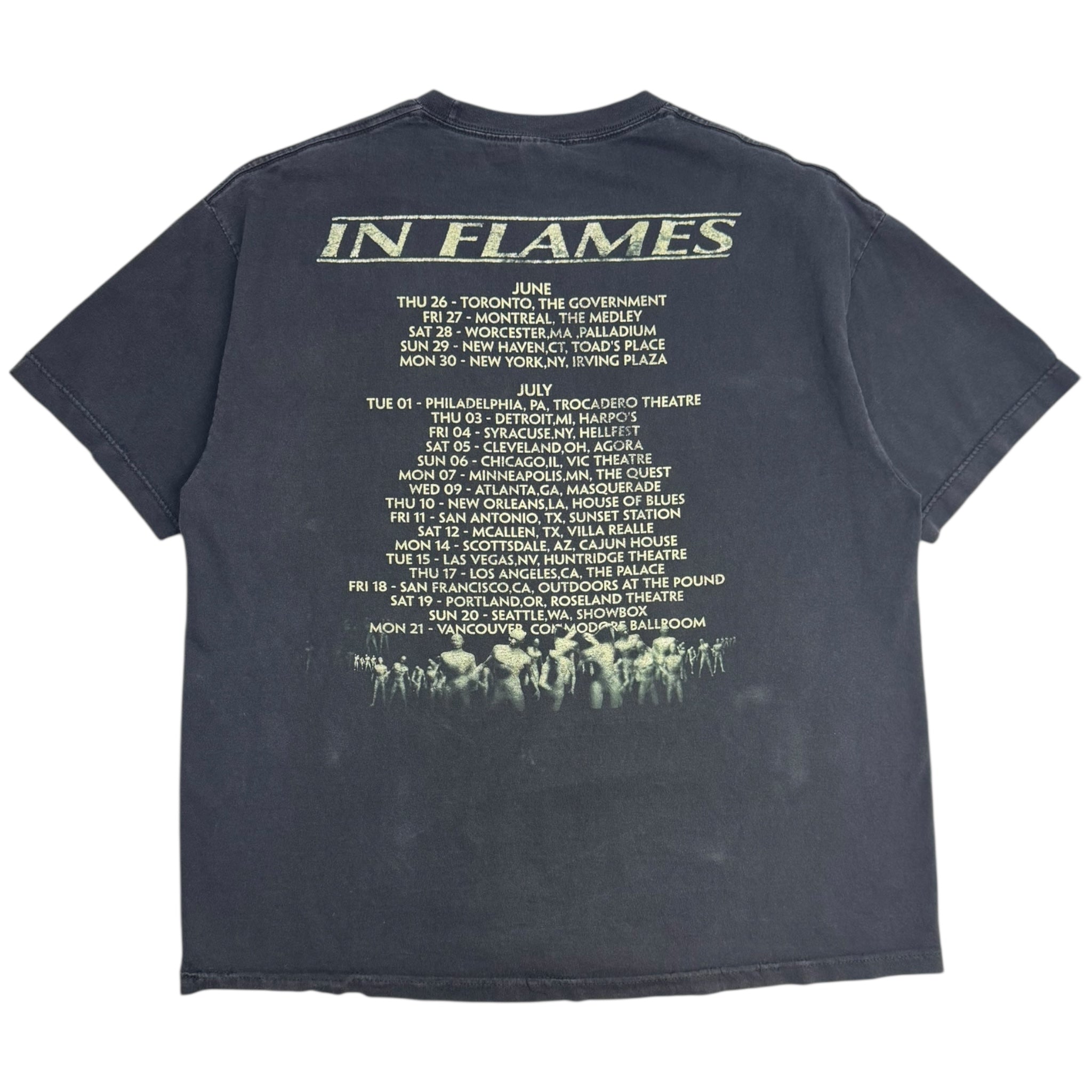 2003 In Flames Melodic Death Metal Band T-Shirt