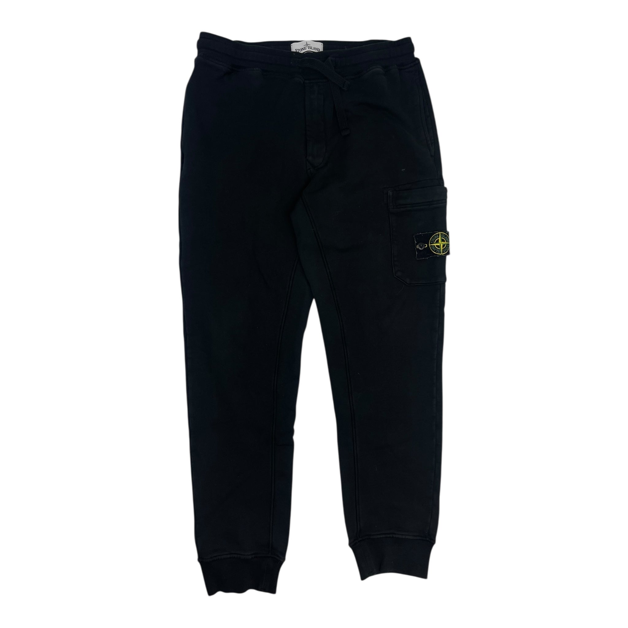Stone Island Compass Badge Cargo Joggers Black