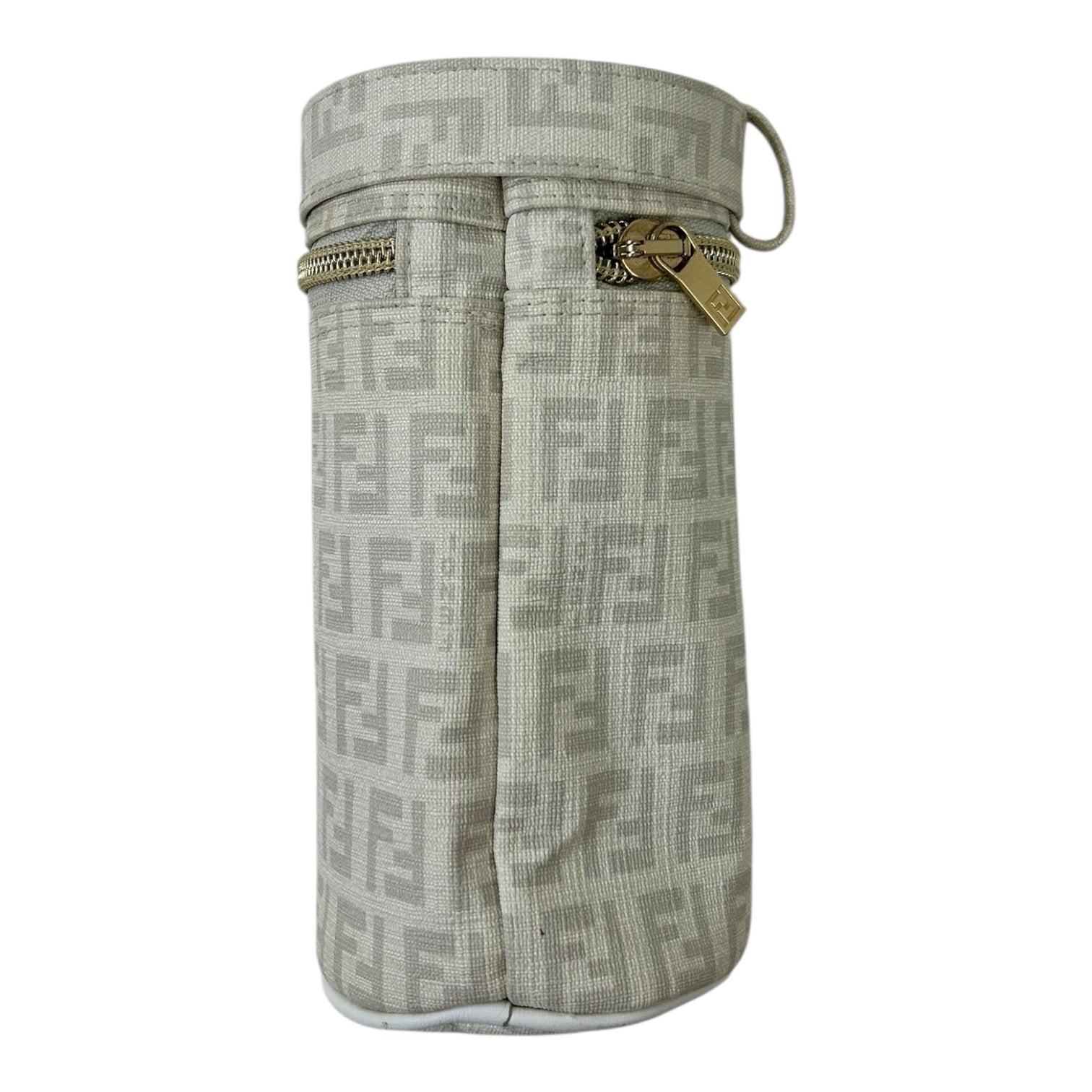 Fendi FF Monogram Baby Bottle Holder White