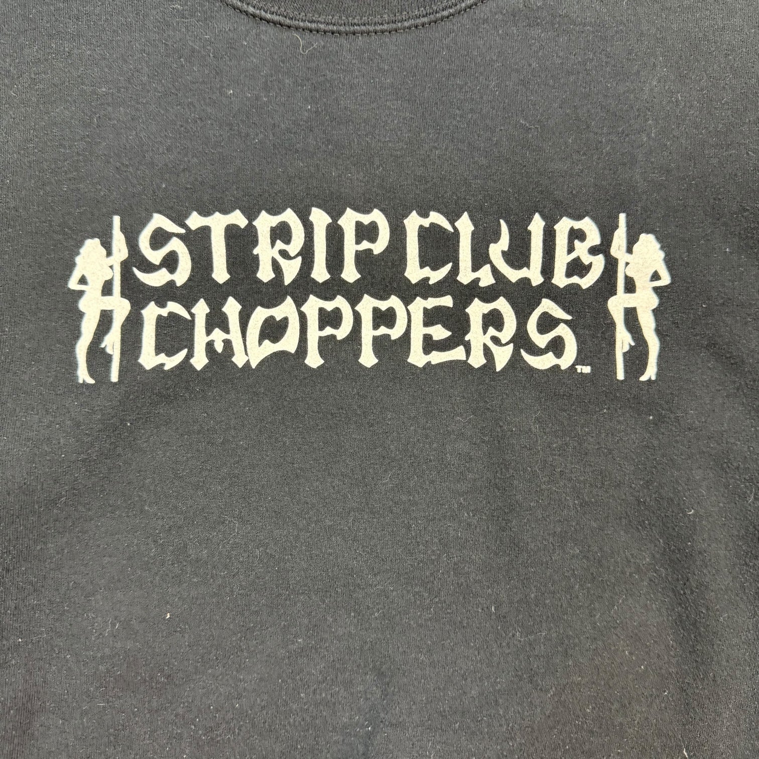 Vintage Strip Club Choppers Crewneck Black