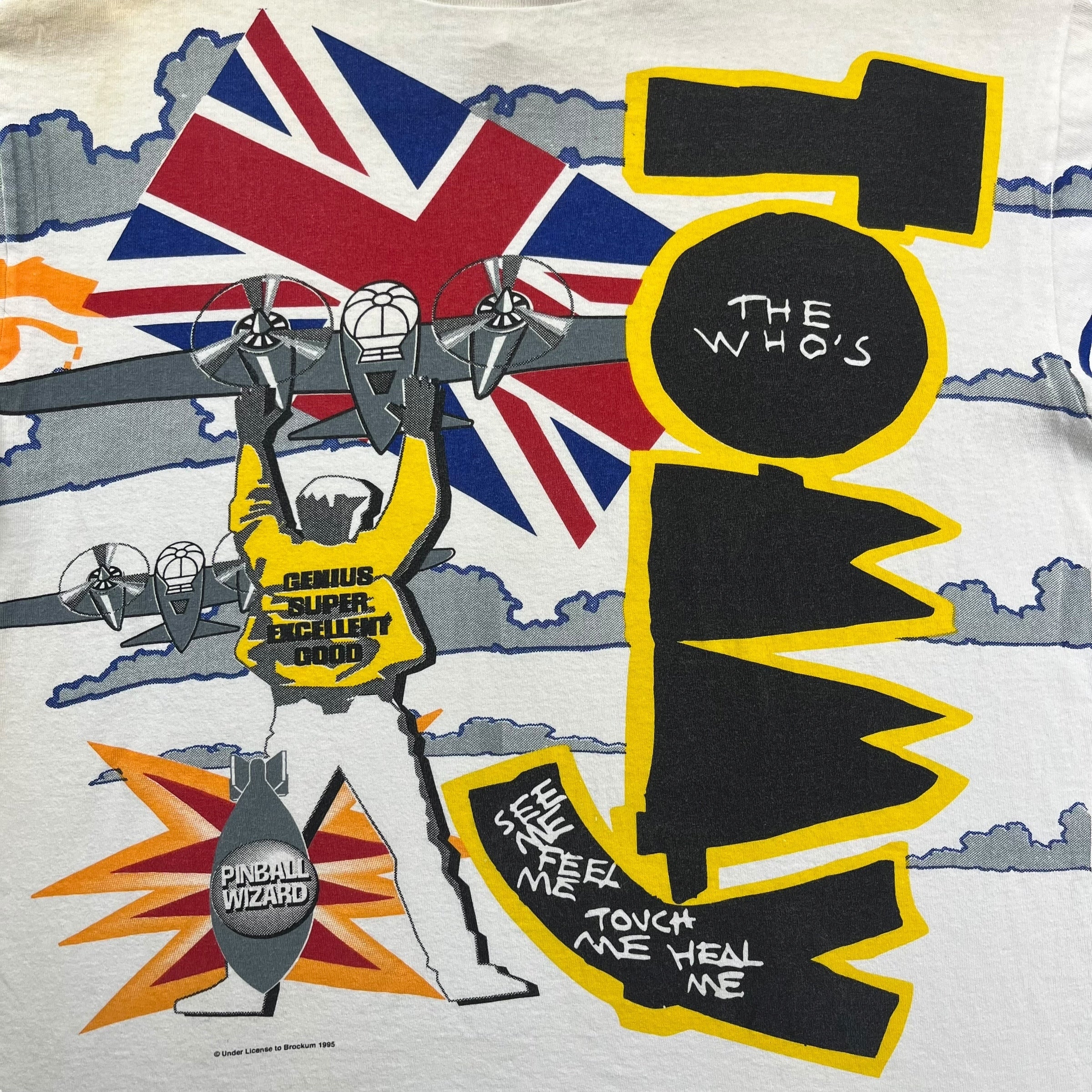 1995 The Who Pinball Wizard Tee White
