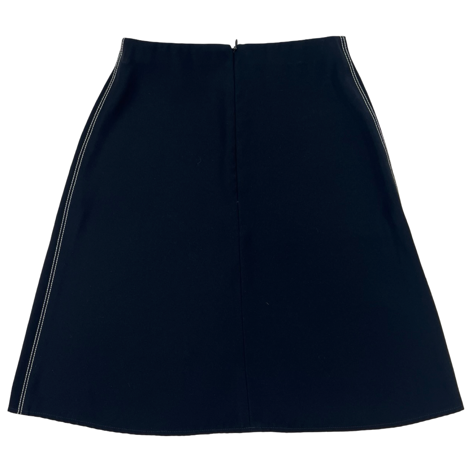 (W) Louis Vuitton Chain Stitch Skirt Black