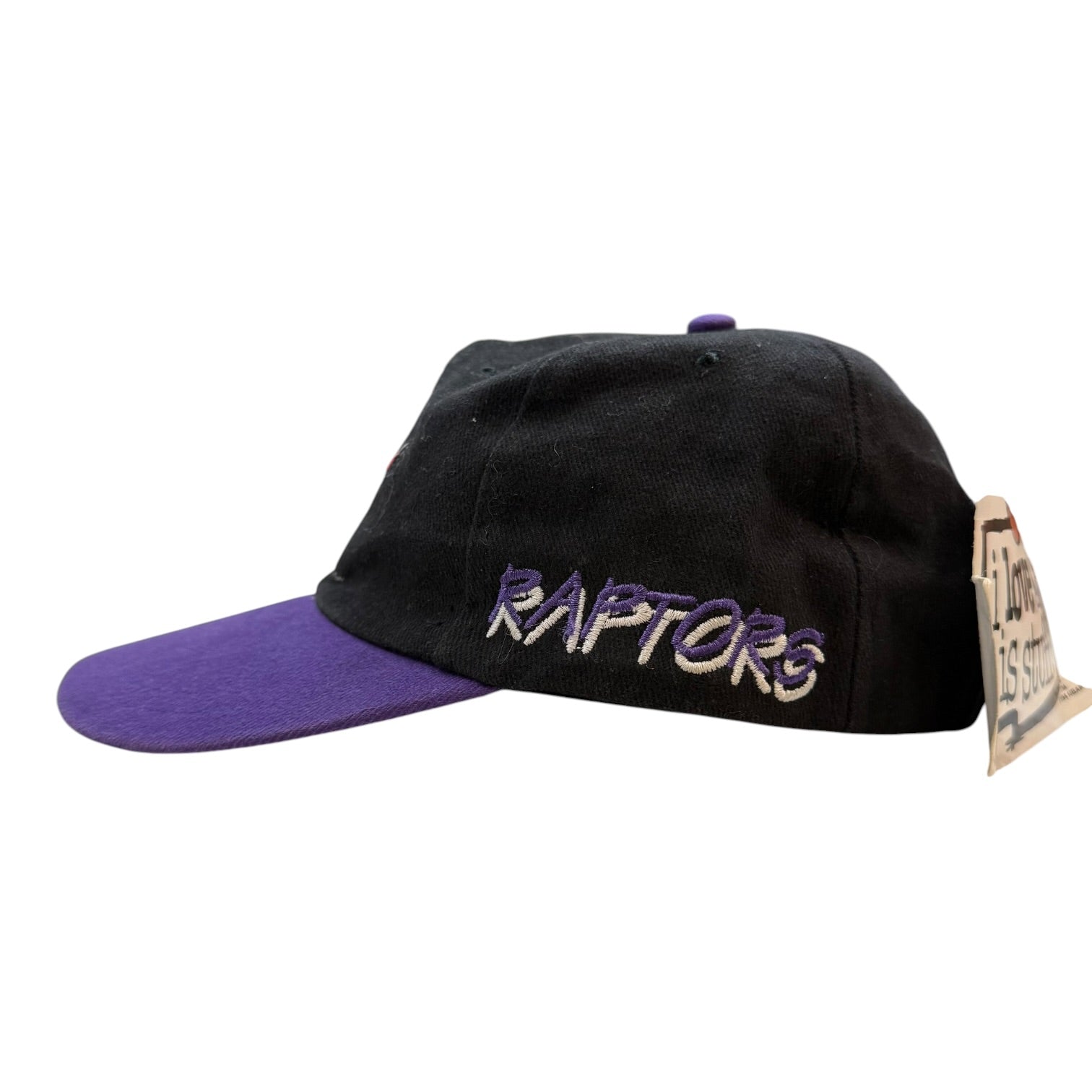 1994 Toronto Raptors First Pick Strapback Hat Black/Purple