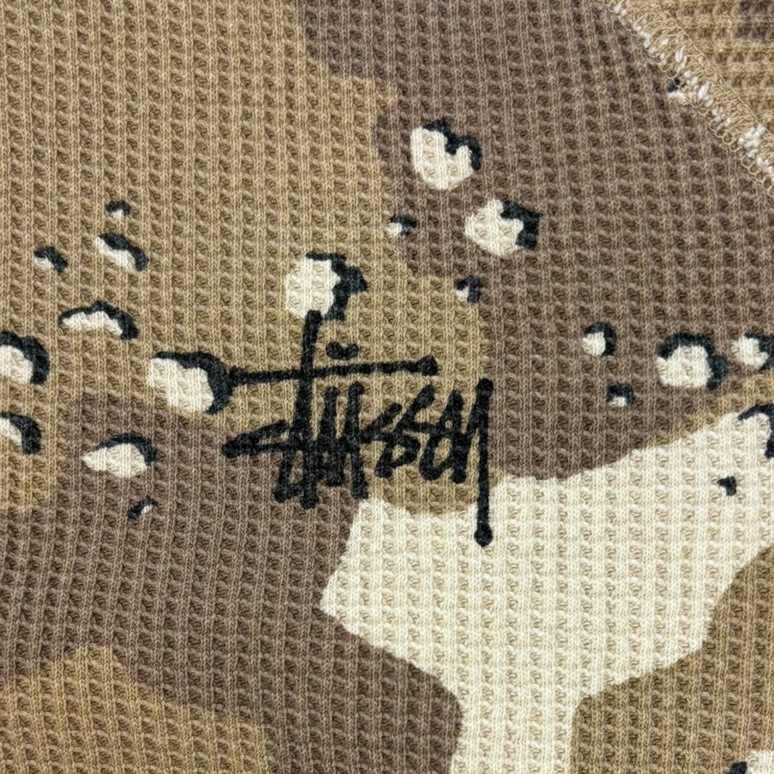 Stussy Raglan Basic Thermal Desert Camo