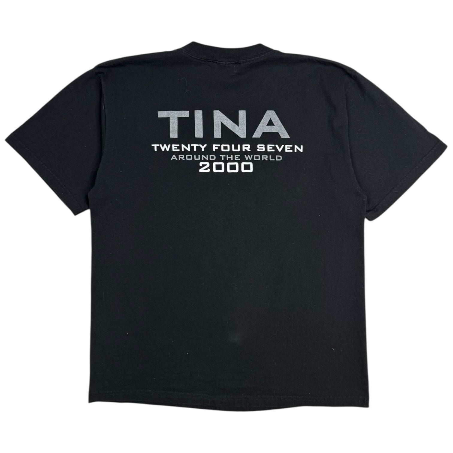 2000 Tina Turner ‘Tina Twenty Four Seven Around The World’ Tee Black
