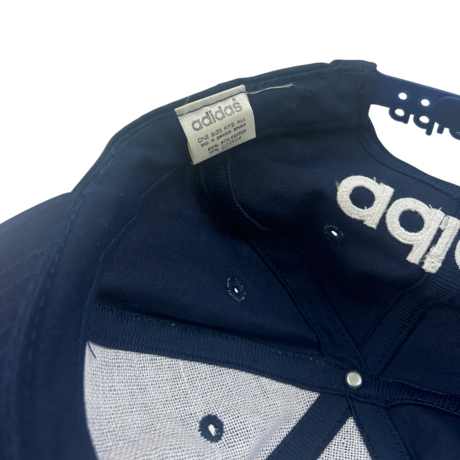 Vintage Adidas Logo SnapBack Hat Navy