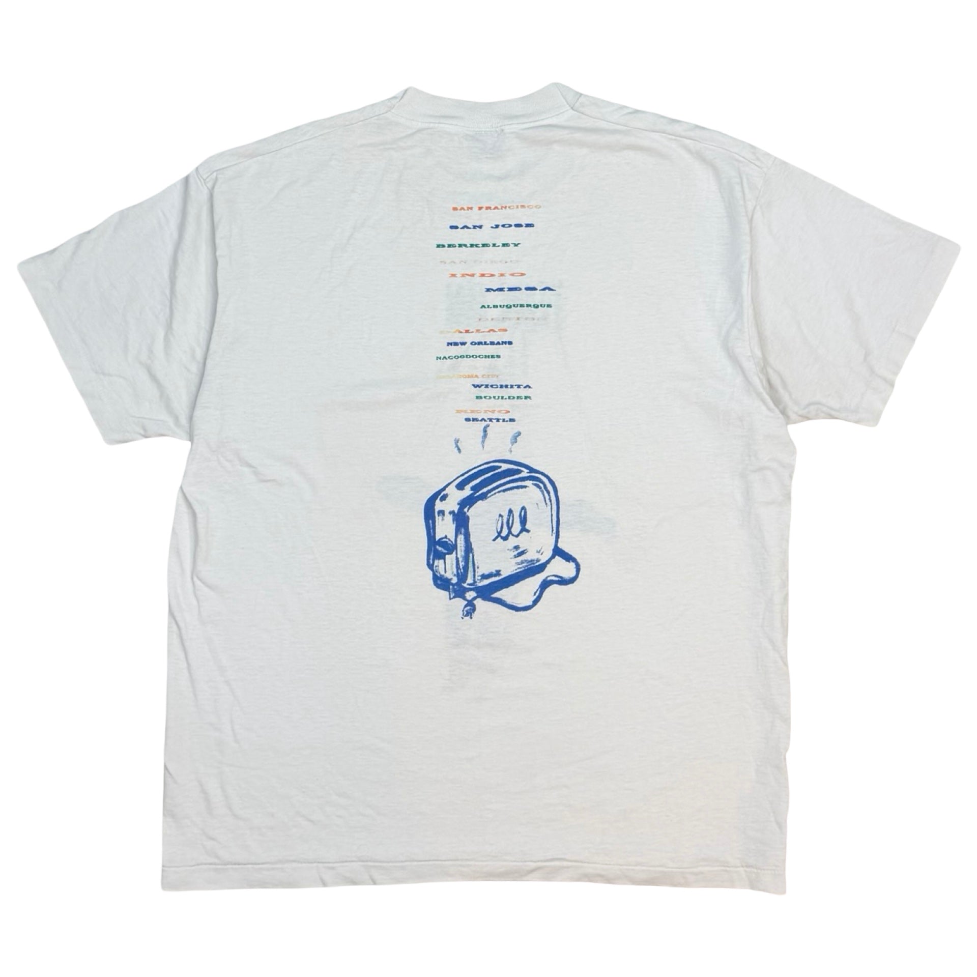 Vintage Pearl Jam Freak Puppet World Tour Tee White