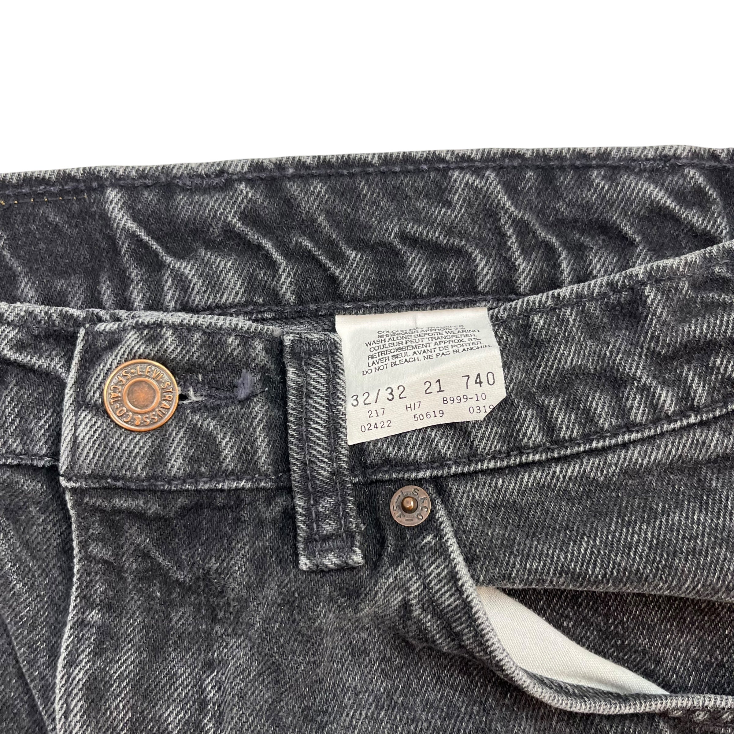Vintage Levi’s Orange Tab 506 Denim Pants Faded Black