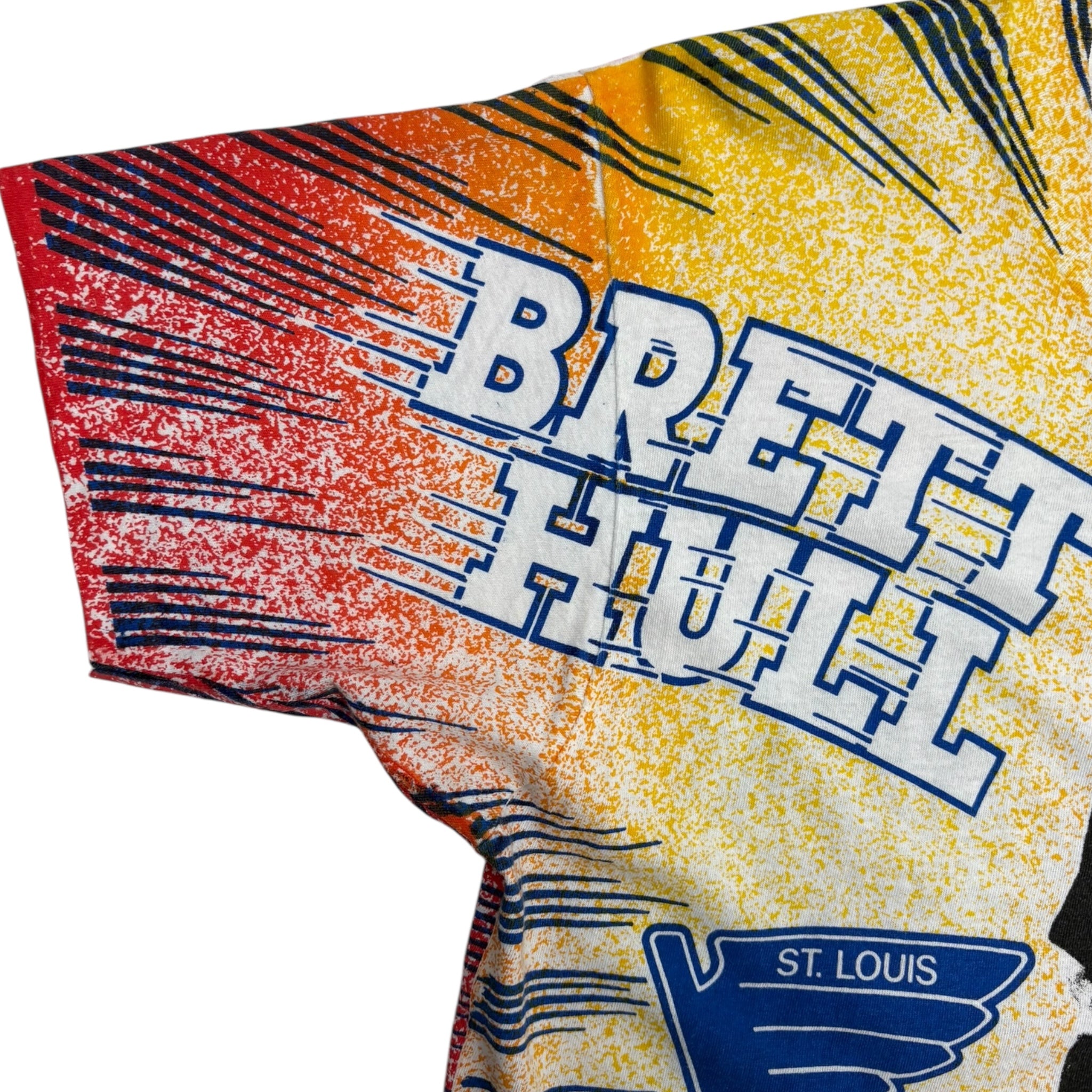 1992 St Louis Blues Brett Hull AOP T-Shirt