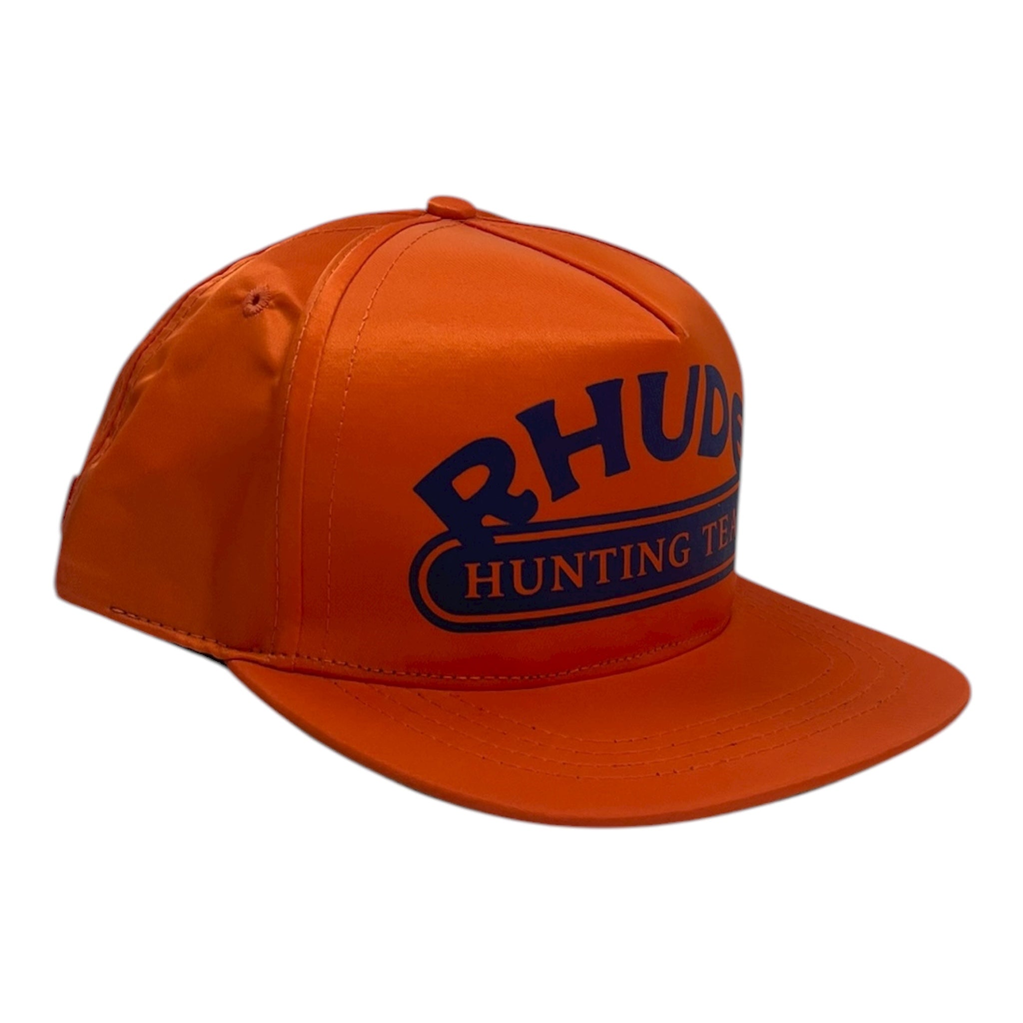 Rhude Hunting Team Nylon Strap Back Hat Orange
