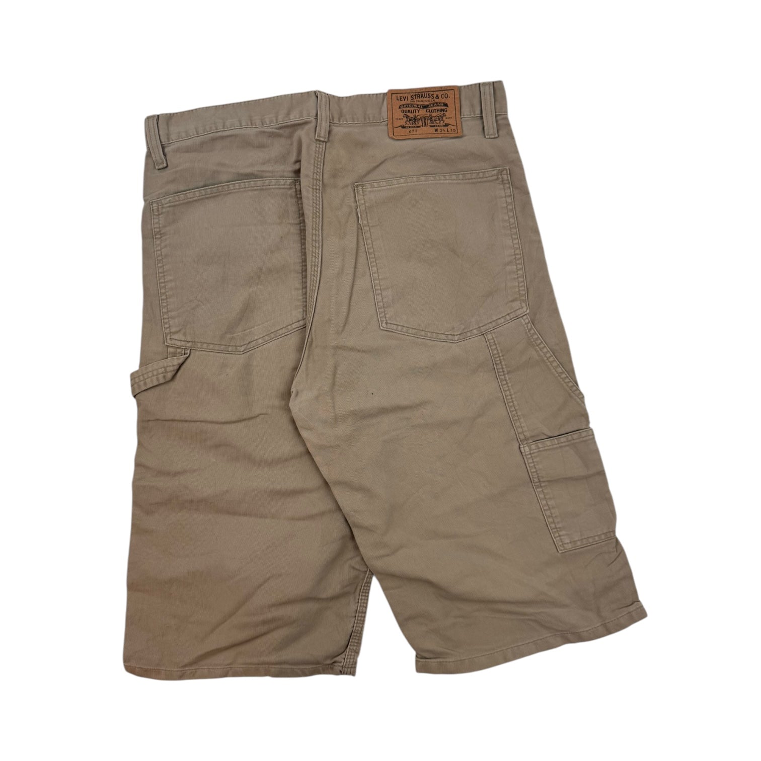 Vintage Levi’s 677 Shorts Tan