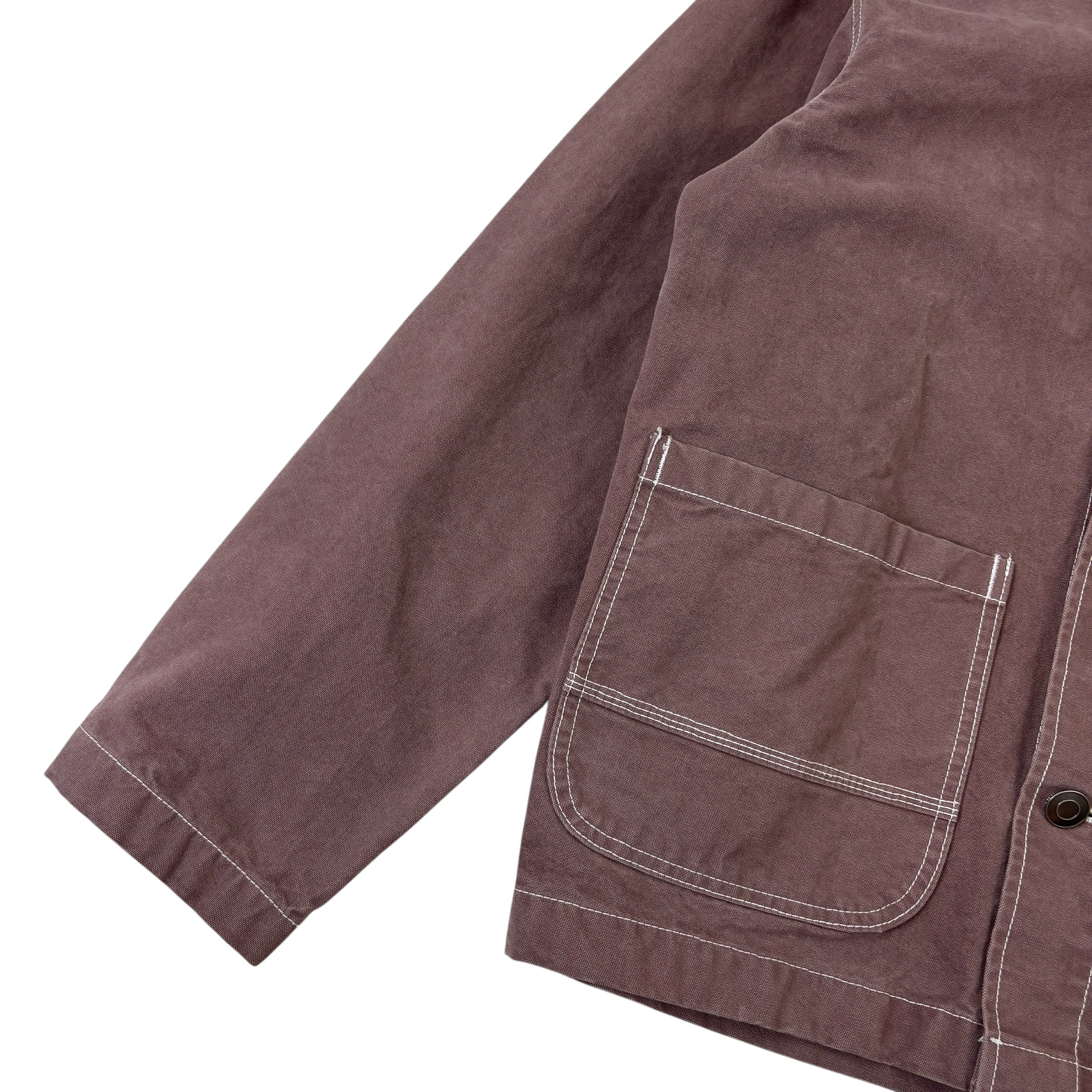 Stussy Brushed Moleskin Chore Jacket Cognac